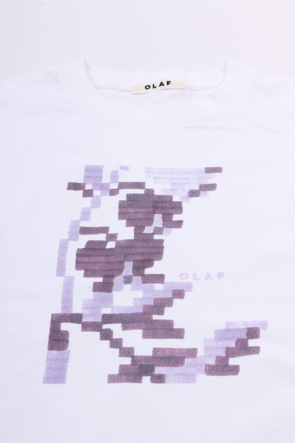 Felted flower tees optical white