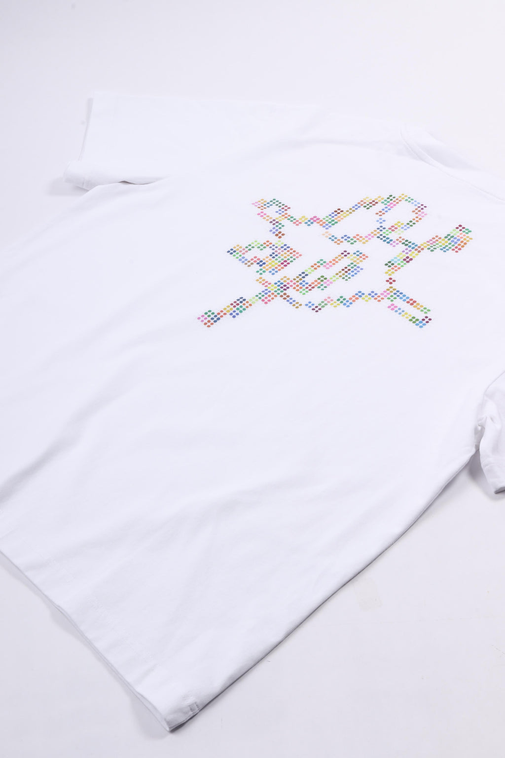 Dotted monogram tees optical white