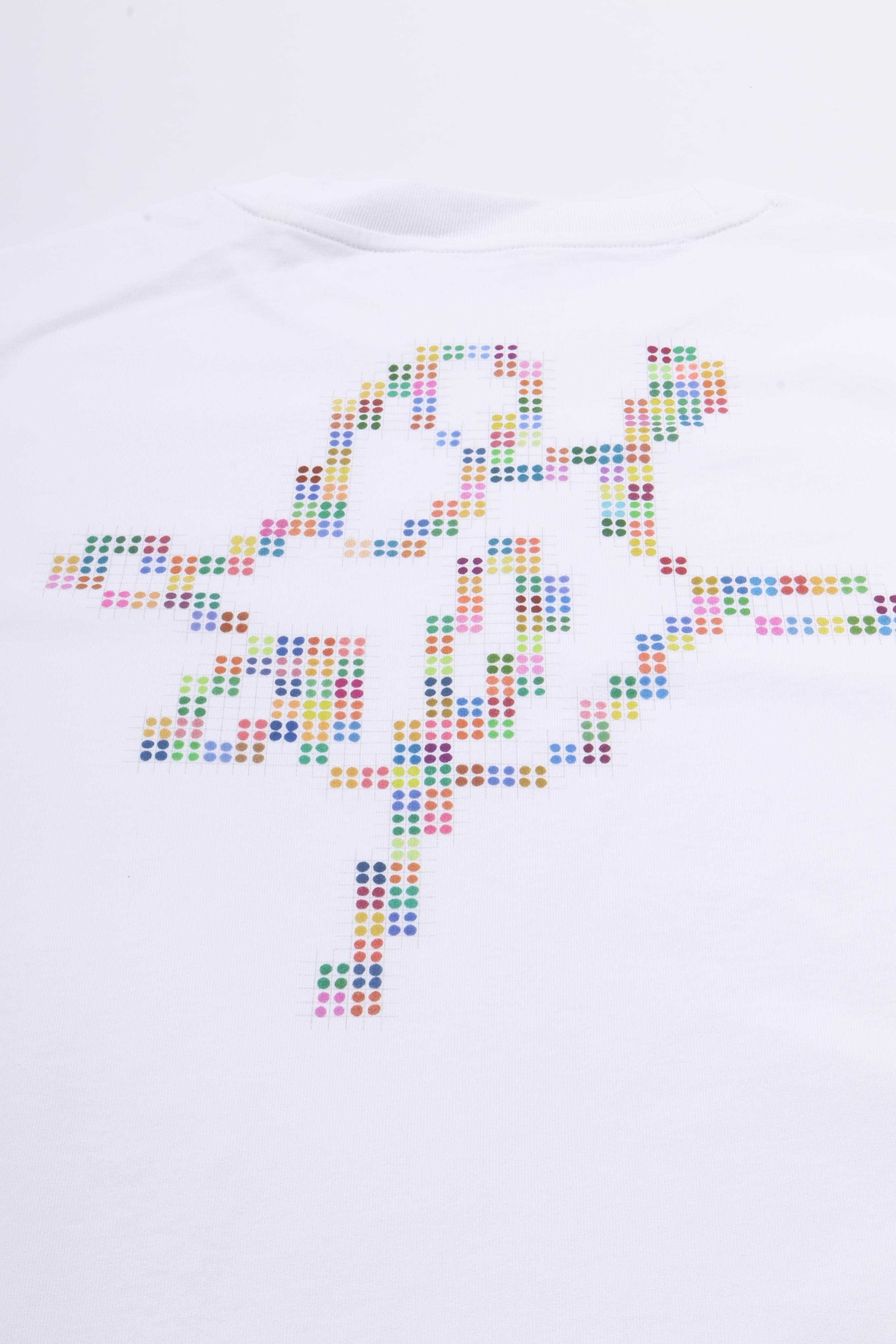Dotted monogram tees optical white