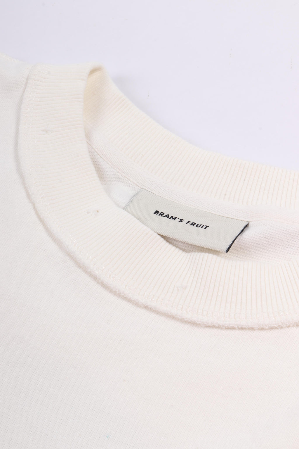 Distressed leaf t-shirt off white