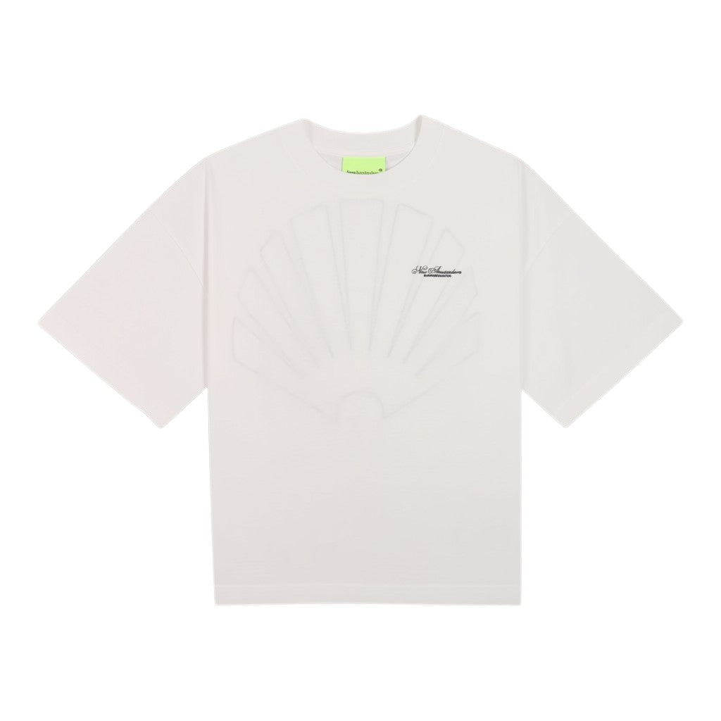 Big logo tee washed white