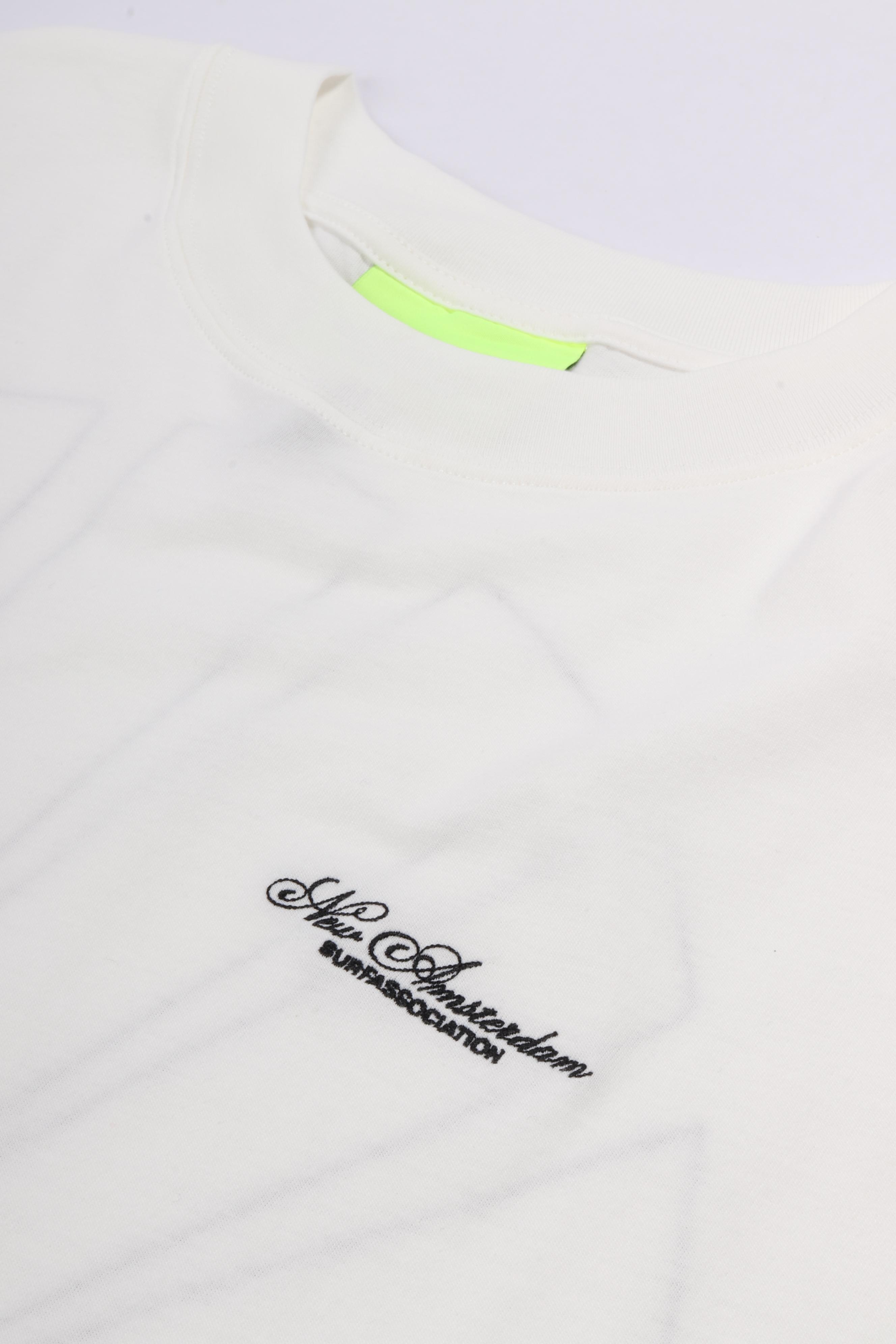Big logo tee washed white