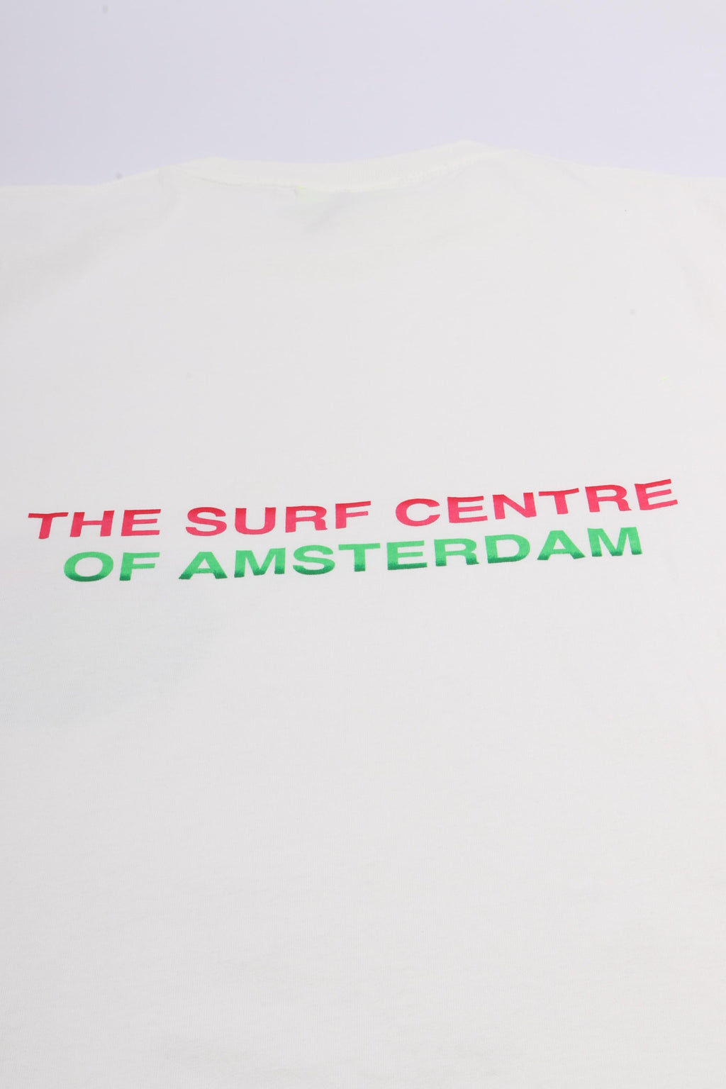 Surf centre tee washed white