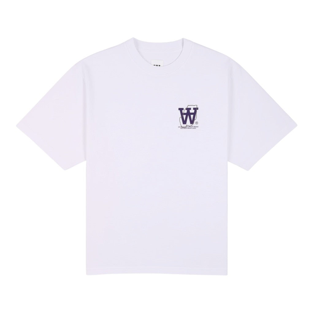 Wwliam map tee bright white