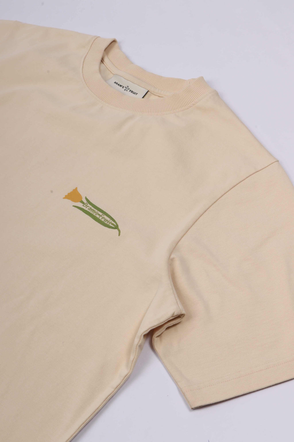 Botanical t-shirt beige