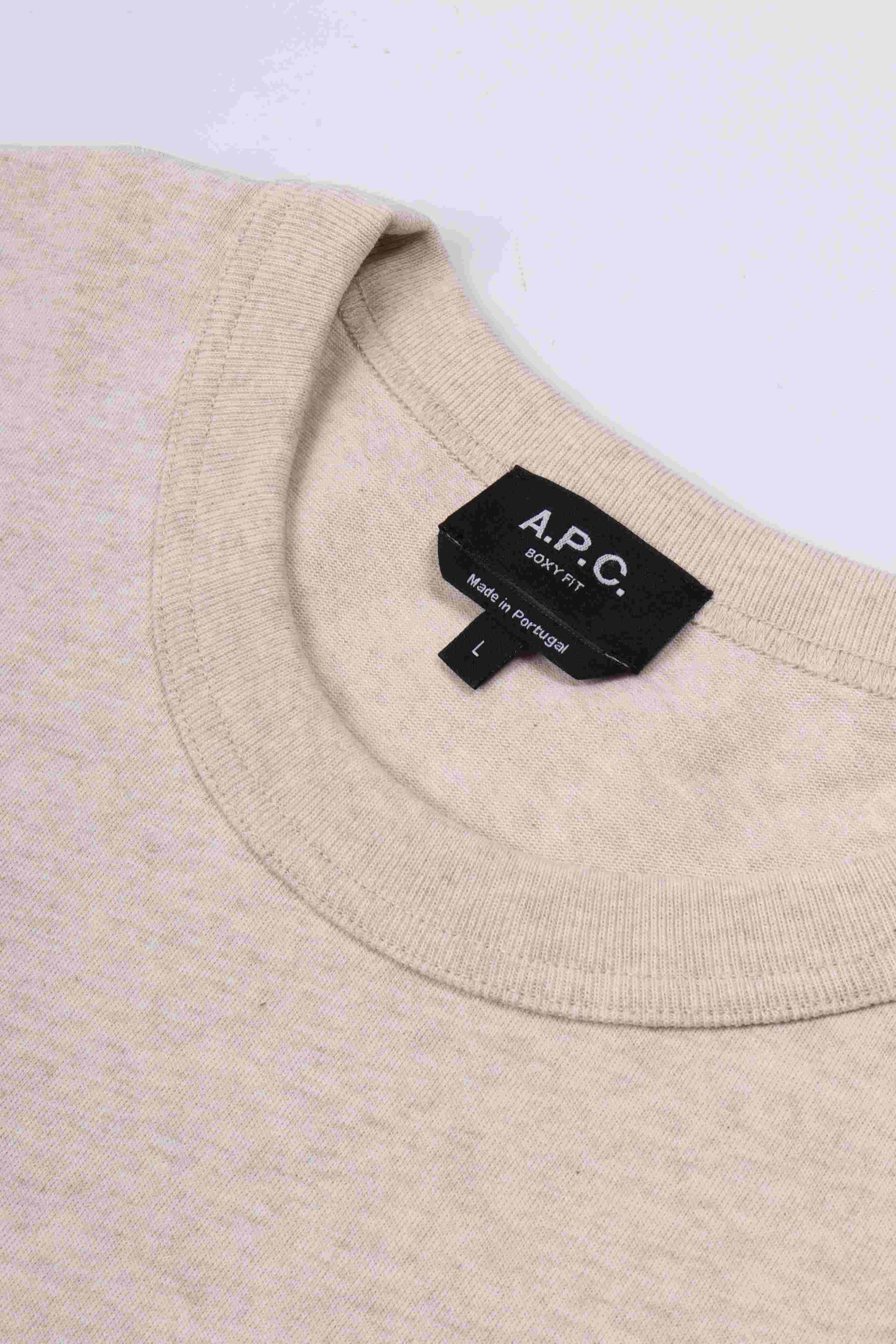 T-shirt boxy petit vpc chine ecru