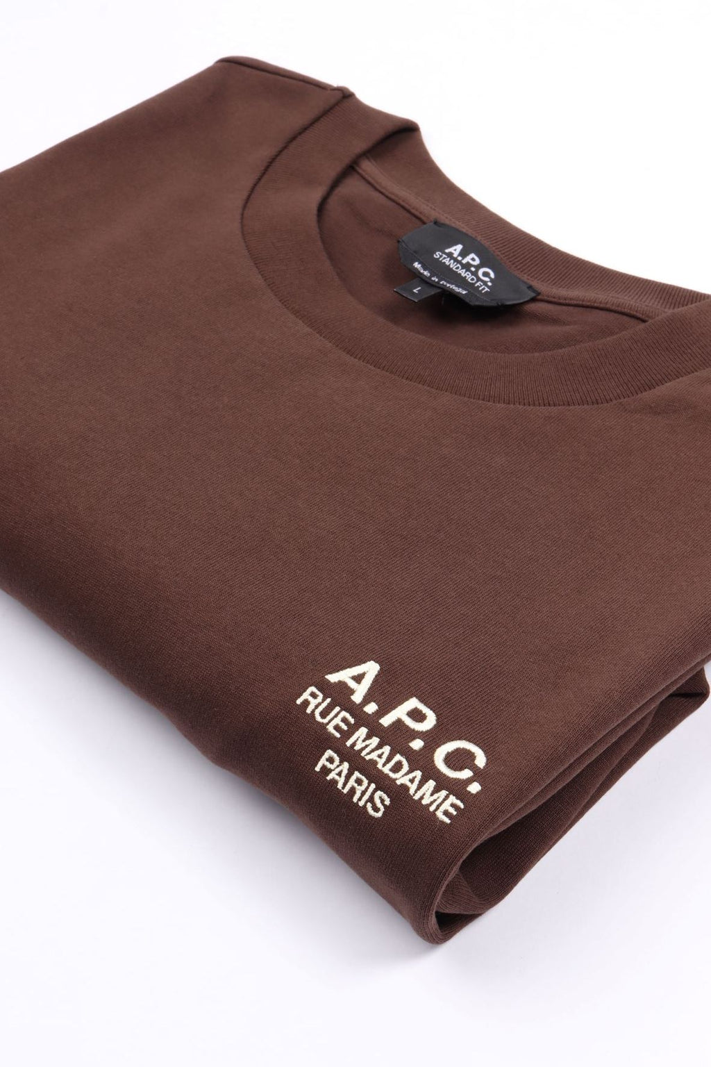 T-shirt st. rue m tca ecru brown