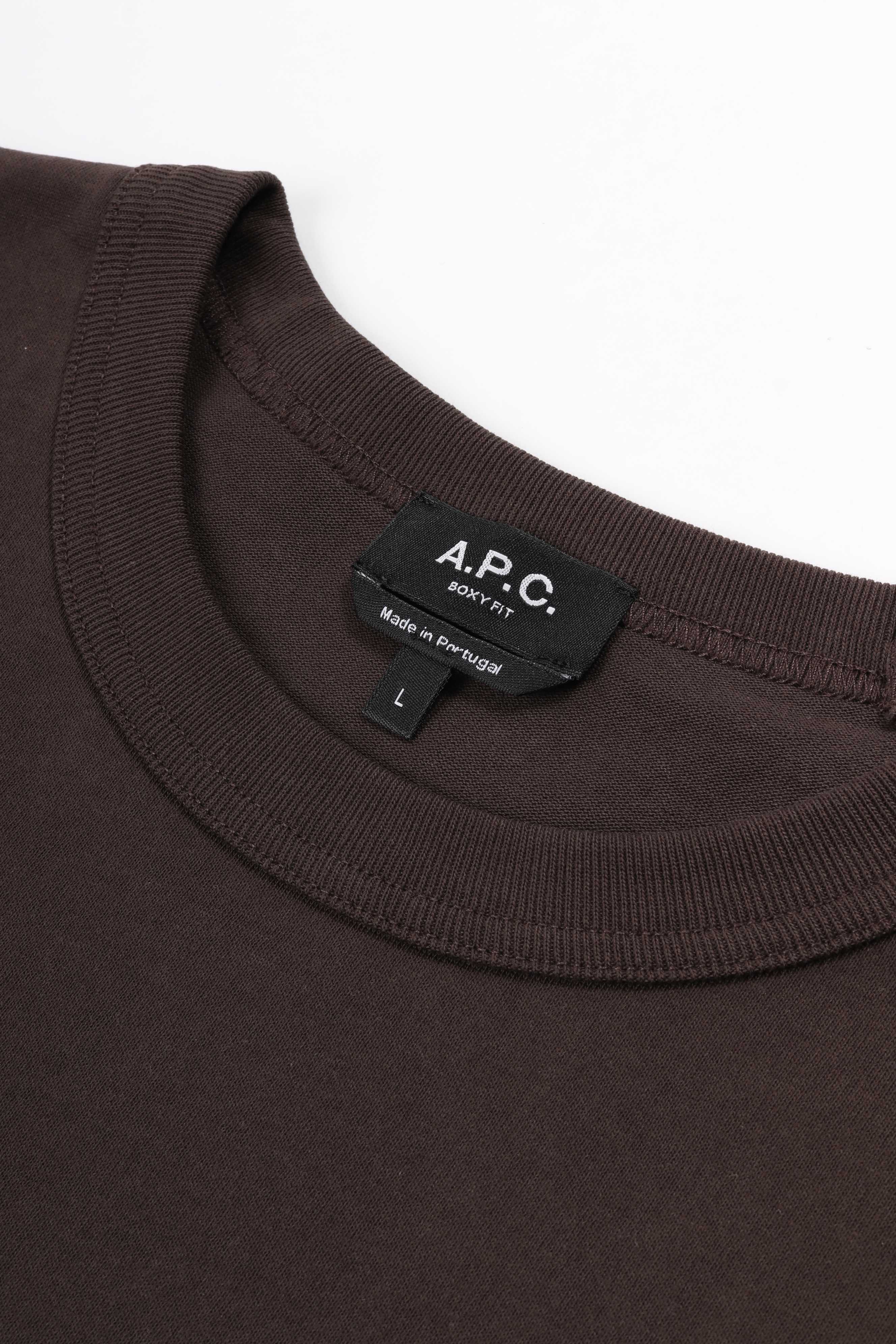 T-shirt boxy petit vpc ecru brown