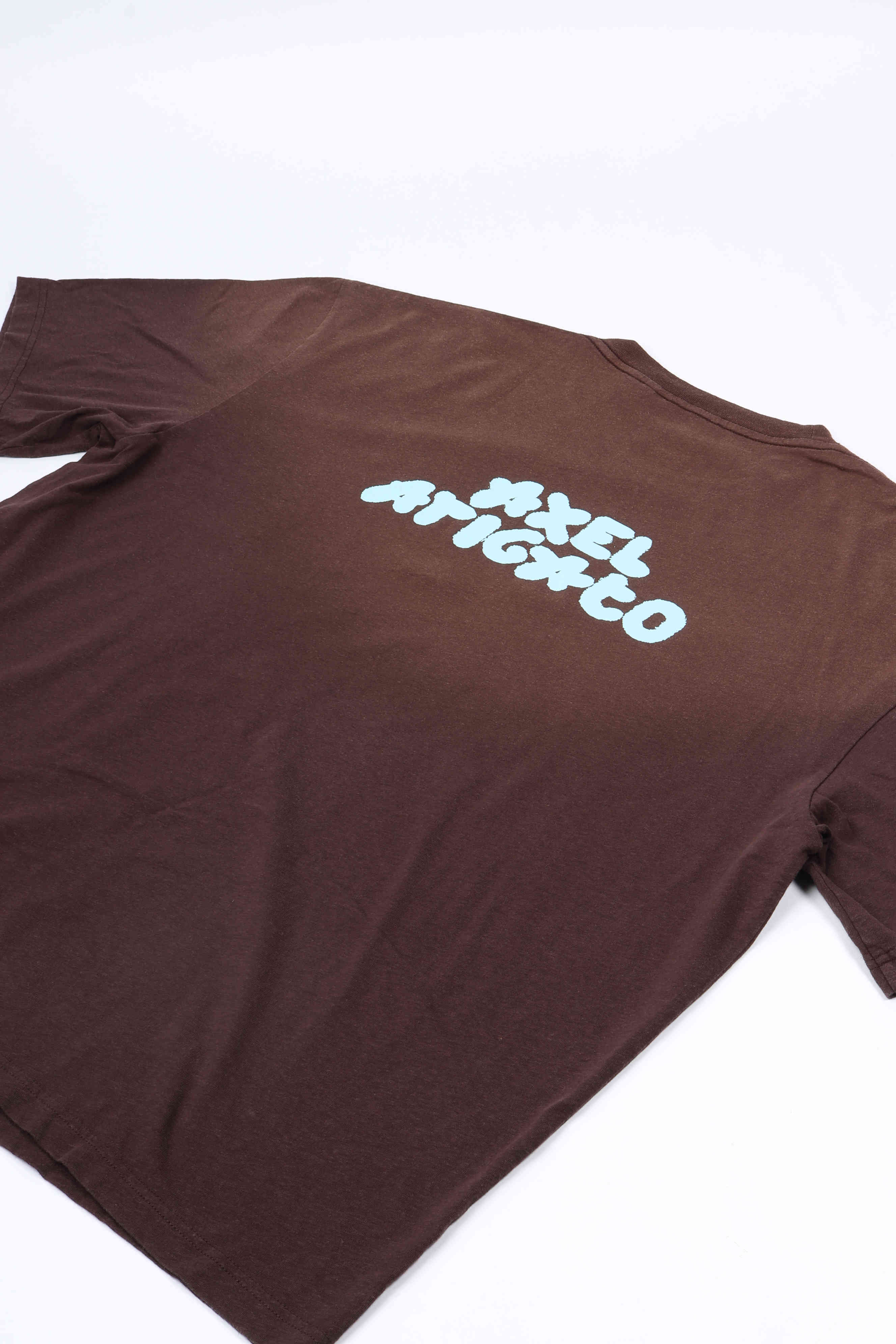 Bubble reverse t-shirt dark brown
