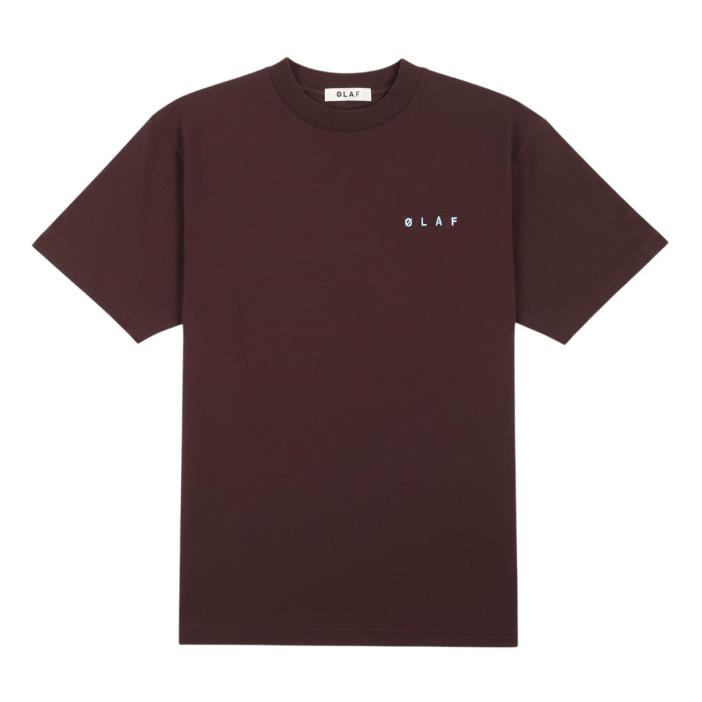 Lasso face tee chocolate plum