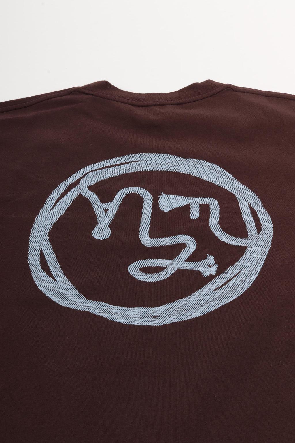 Lasso face tee chocolate plum