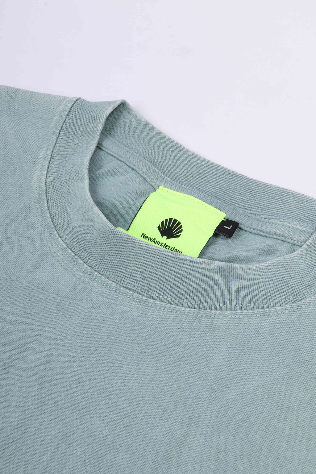 Logo tee teal / white
