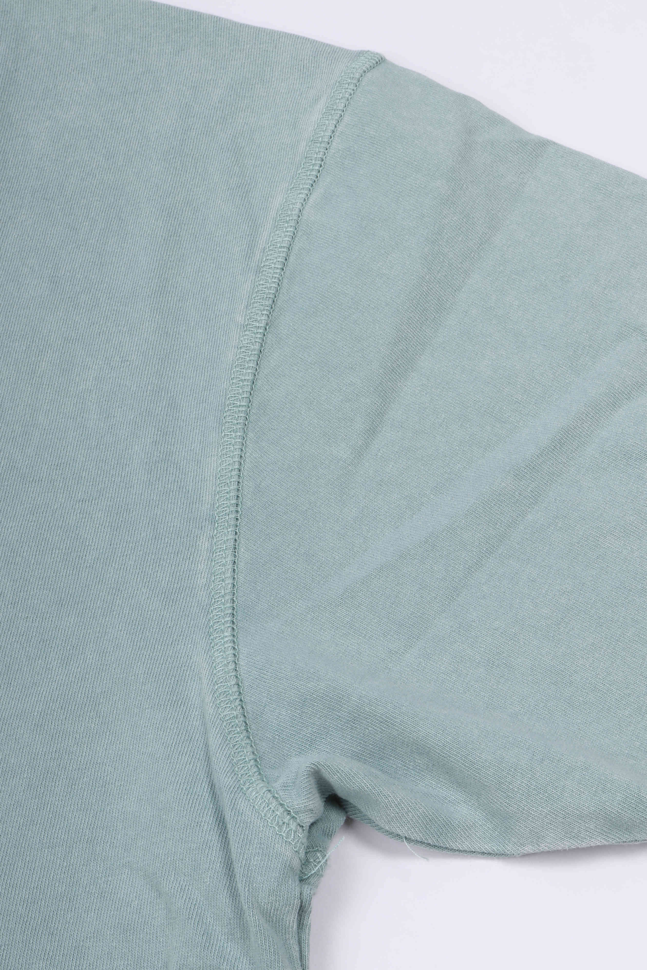 Logo tee teal / white