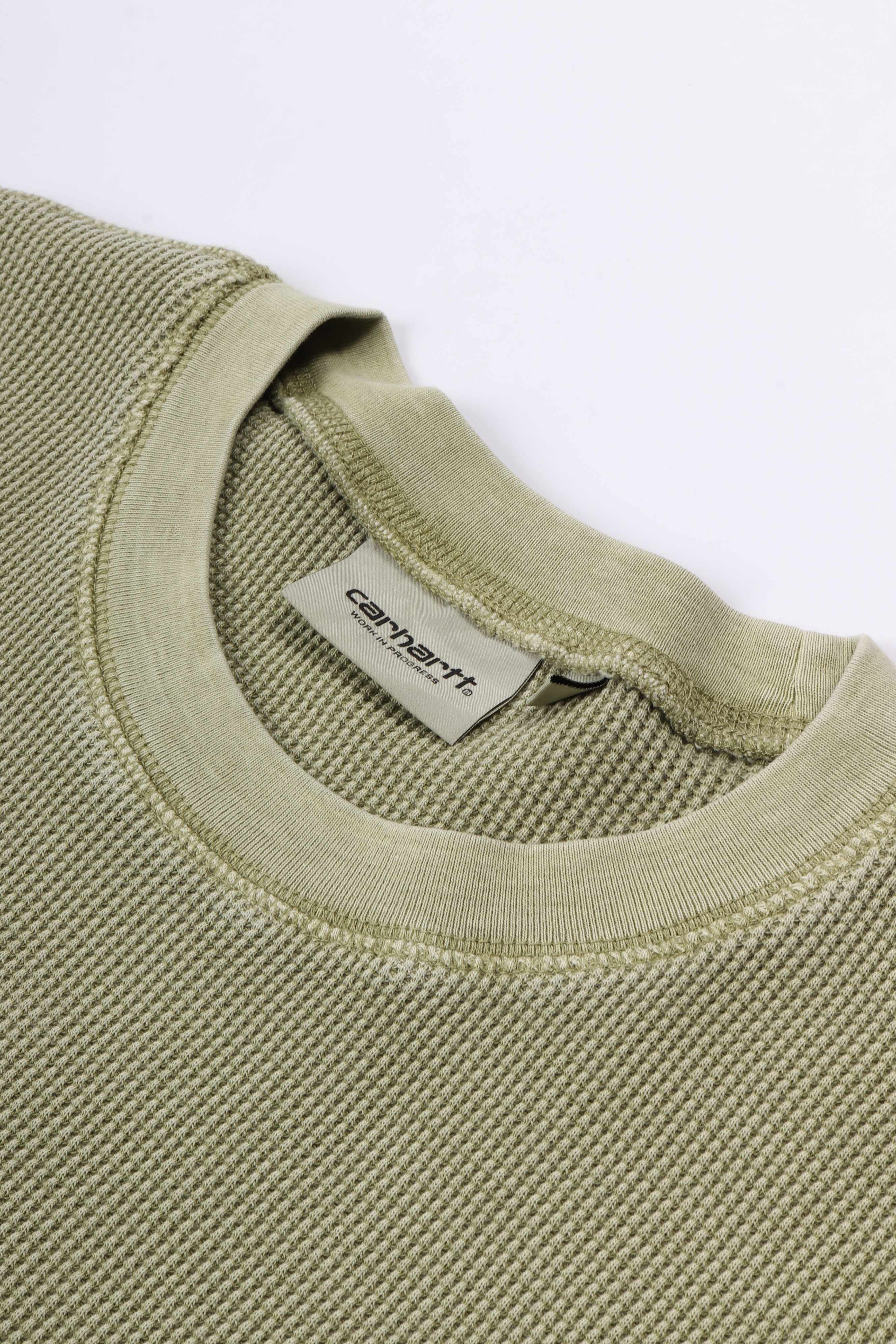 S/s nelson waffle t-shirt gentle green gd