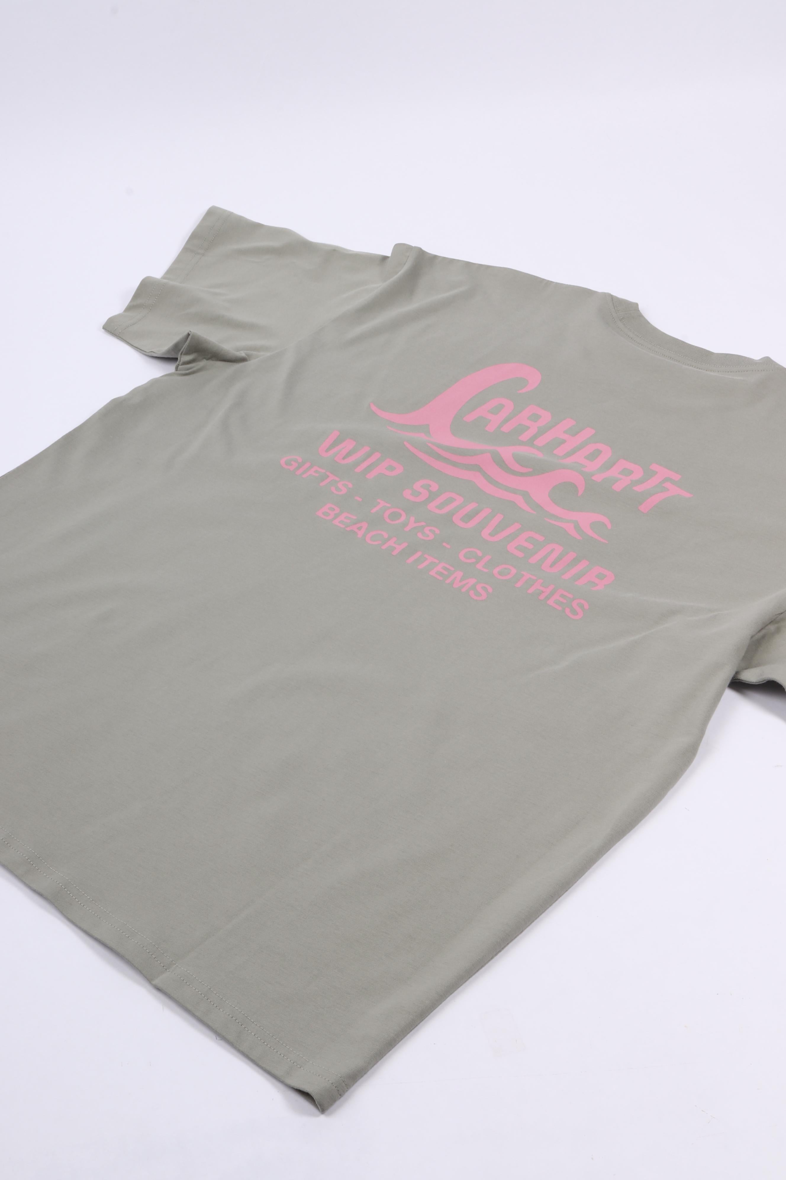 S/s waves t-shirt shady green