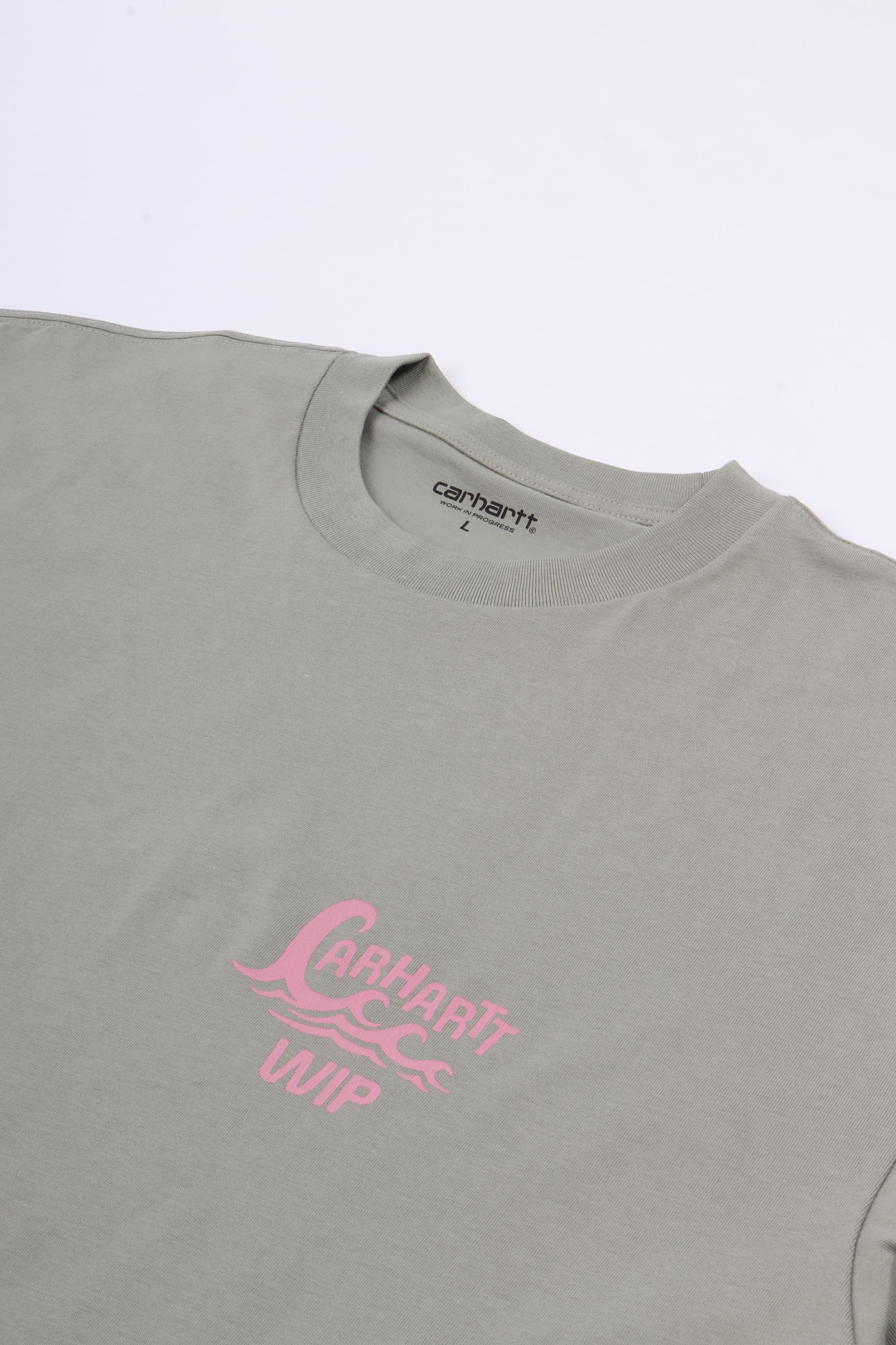 S/s waves t-shirt shady green