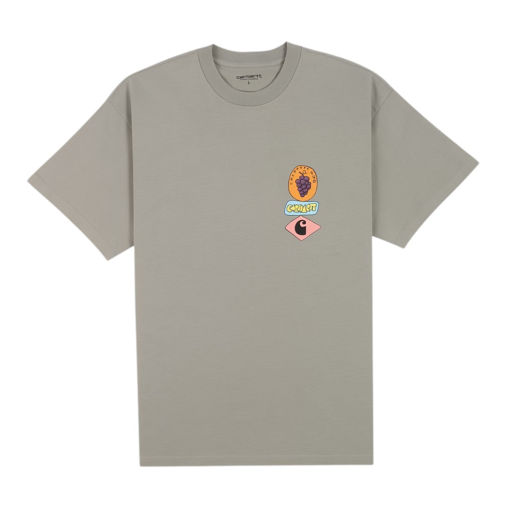 S/s stacked grapes t-shirt shady green