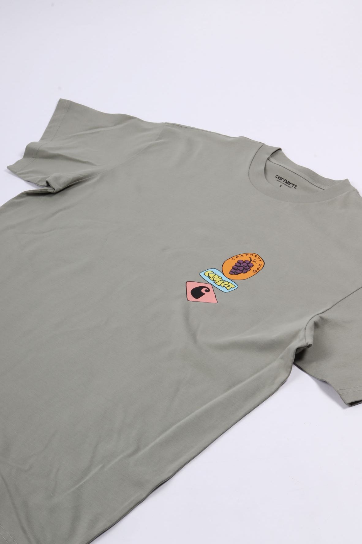 S/s stacked grapes t-shirt shady green