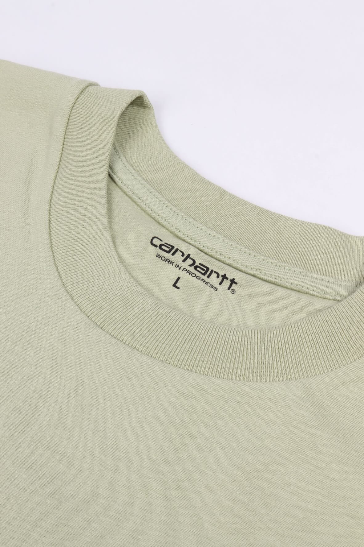 S/s a. script tee pale olive