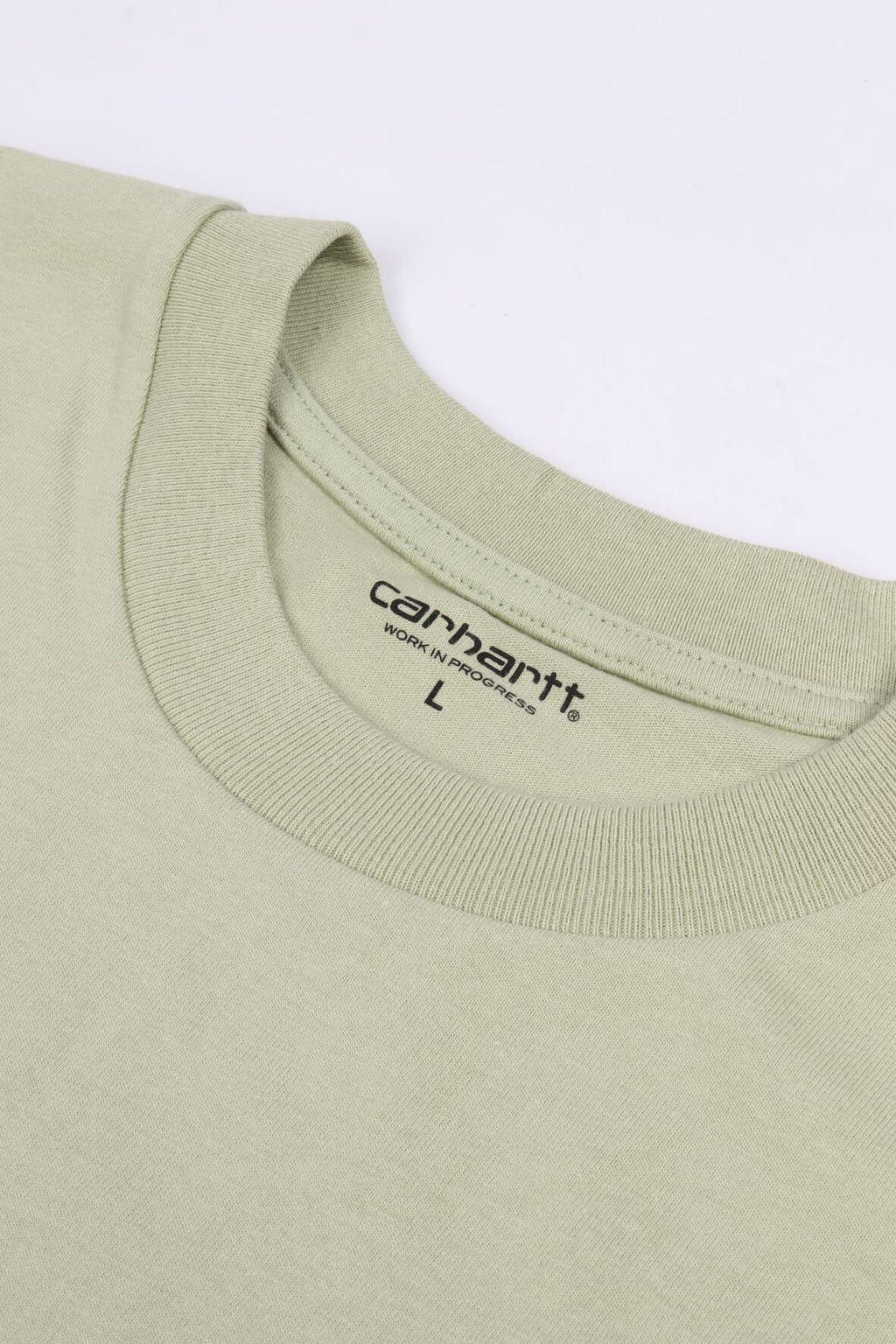 S/s a. script tee pale olive