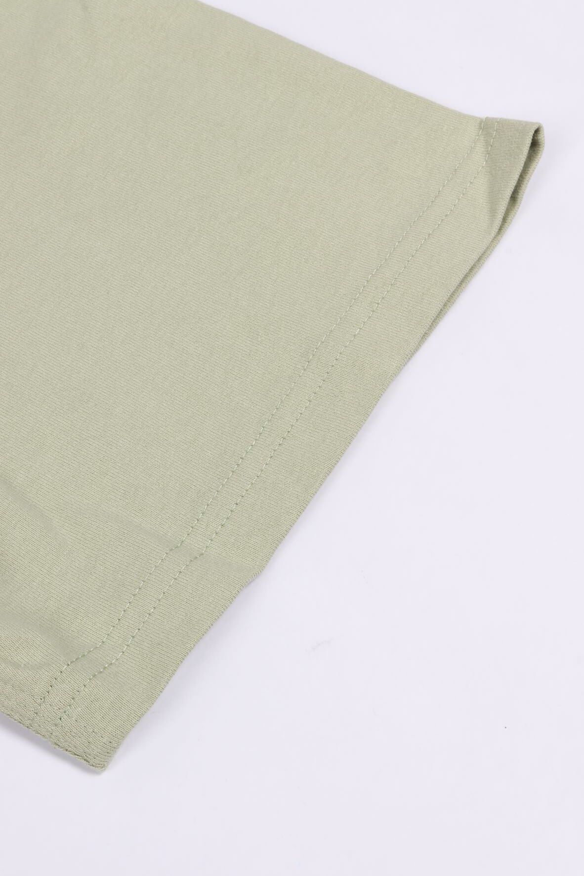 S/s a. script tee pale olive