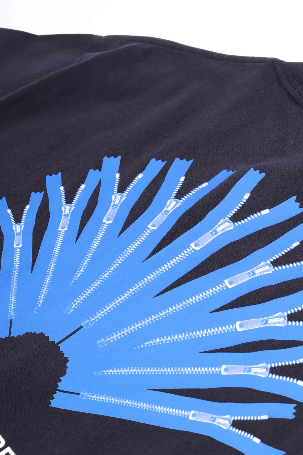 Back zip tee navy