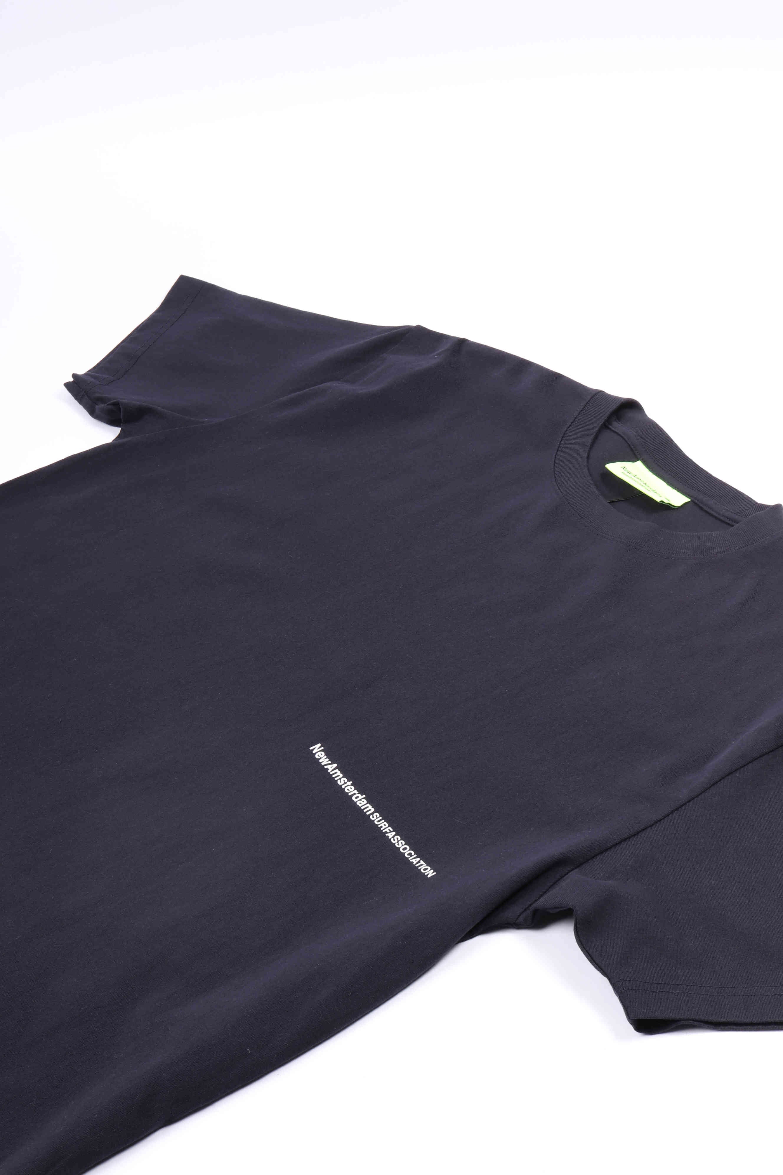 Back zip tee navy
