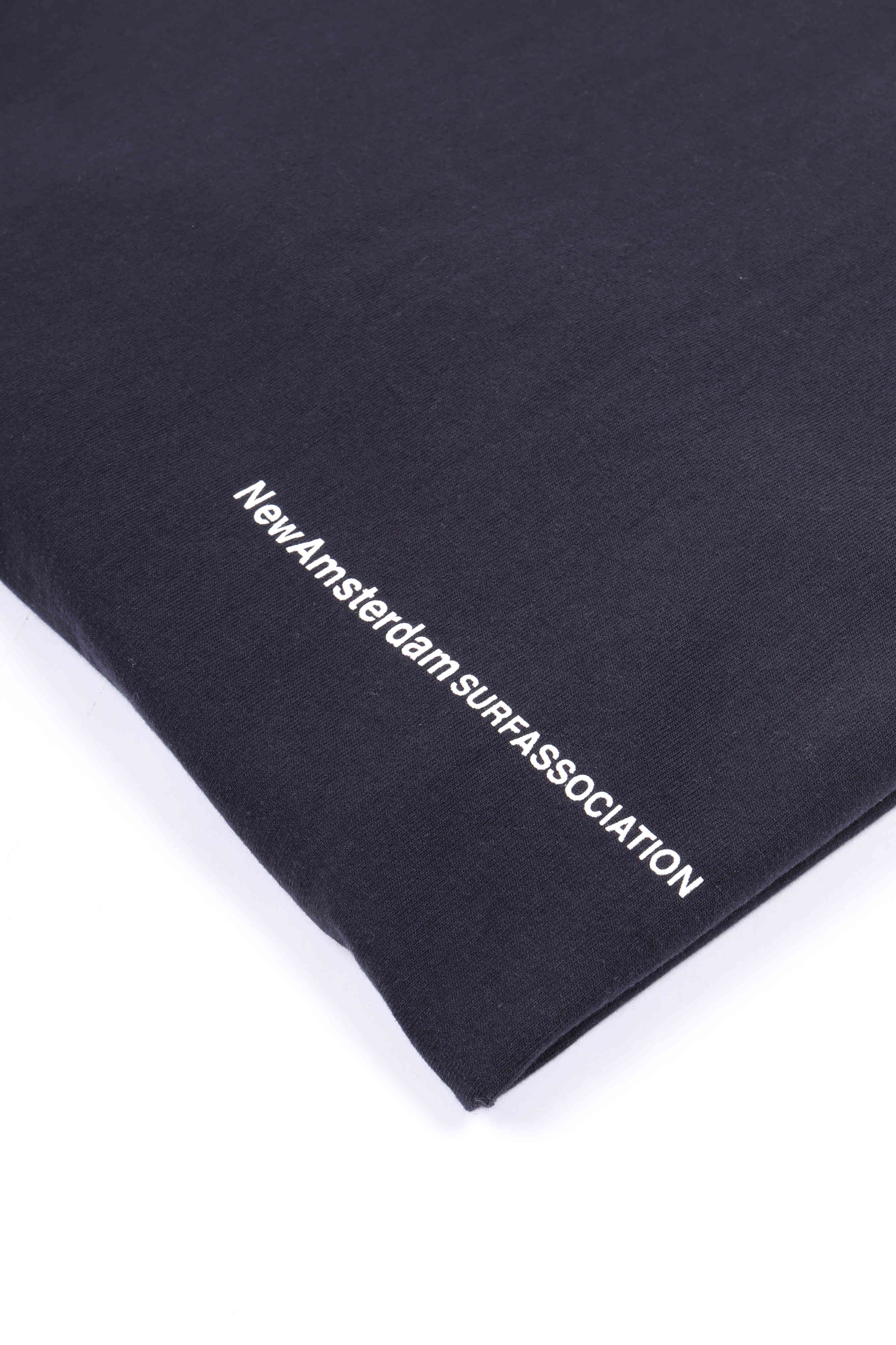 Back zip tee navy