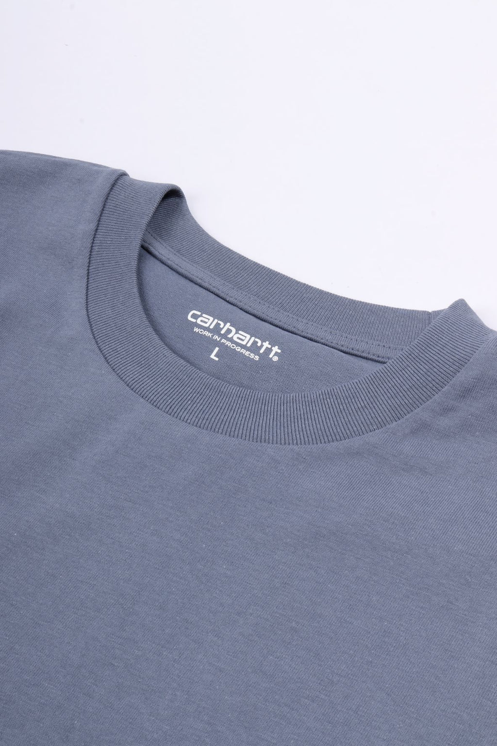 S/s american script t-shirt shady blue