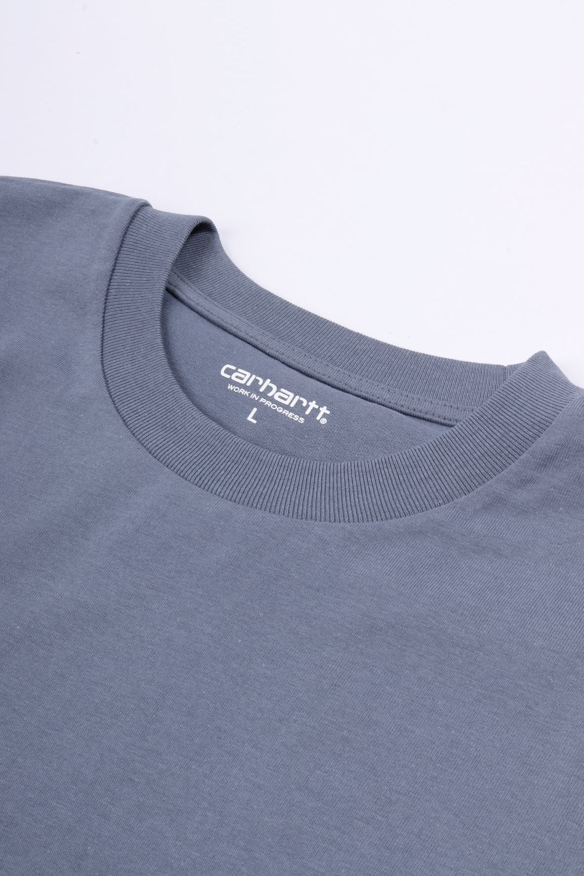 S/s american script t-shirt shady blue