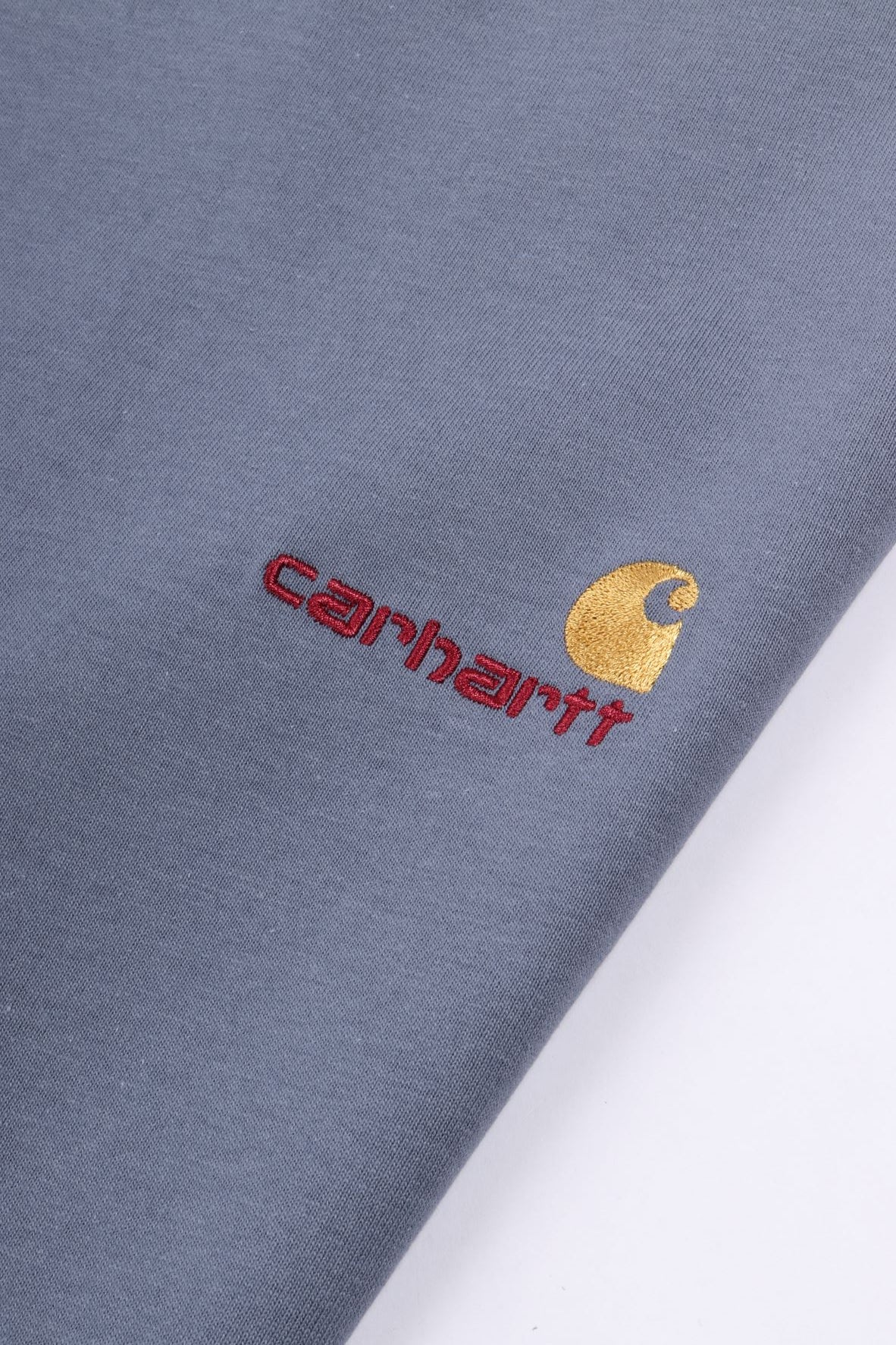 S/s american script t-shirt shady blue