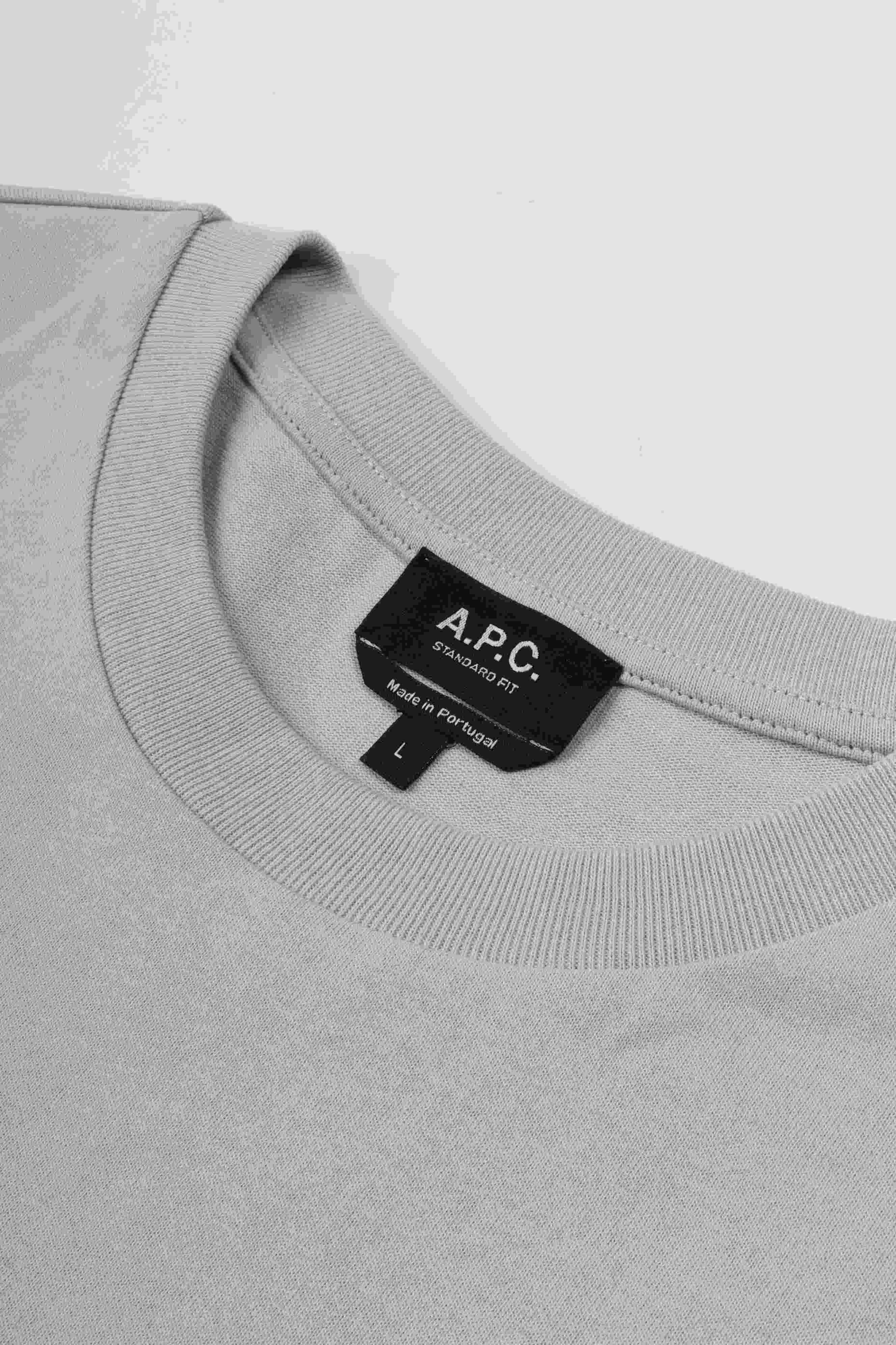 T-shirt standard rue madame bleu gris / blac
