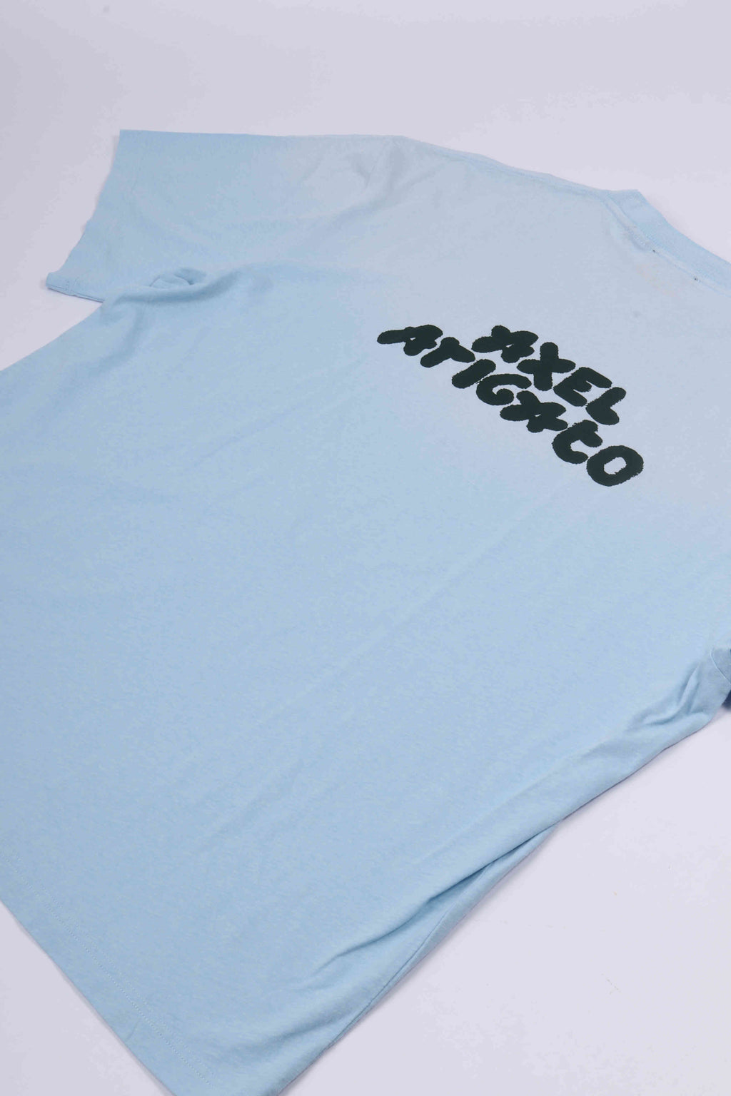 Bubble reverse t-shirt sterling blue