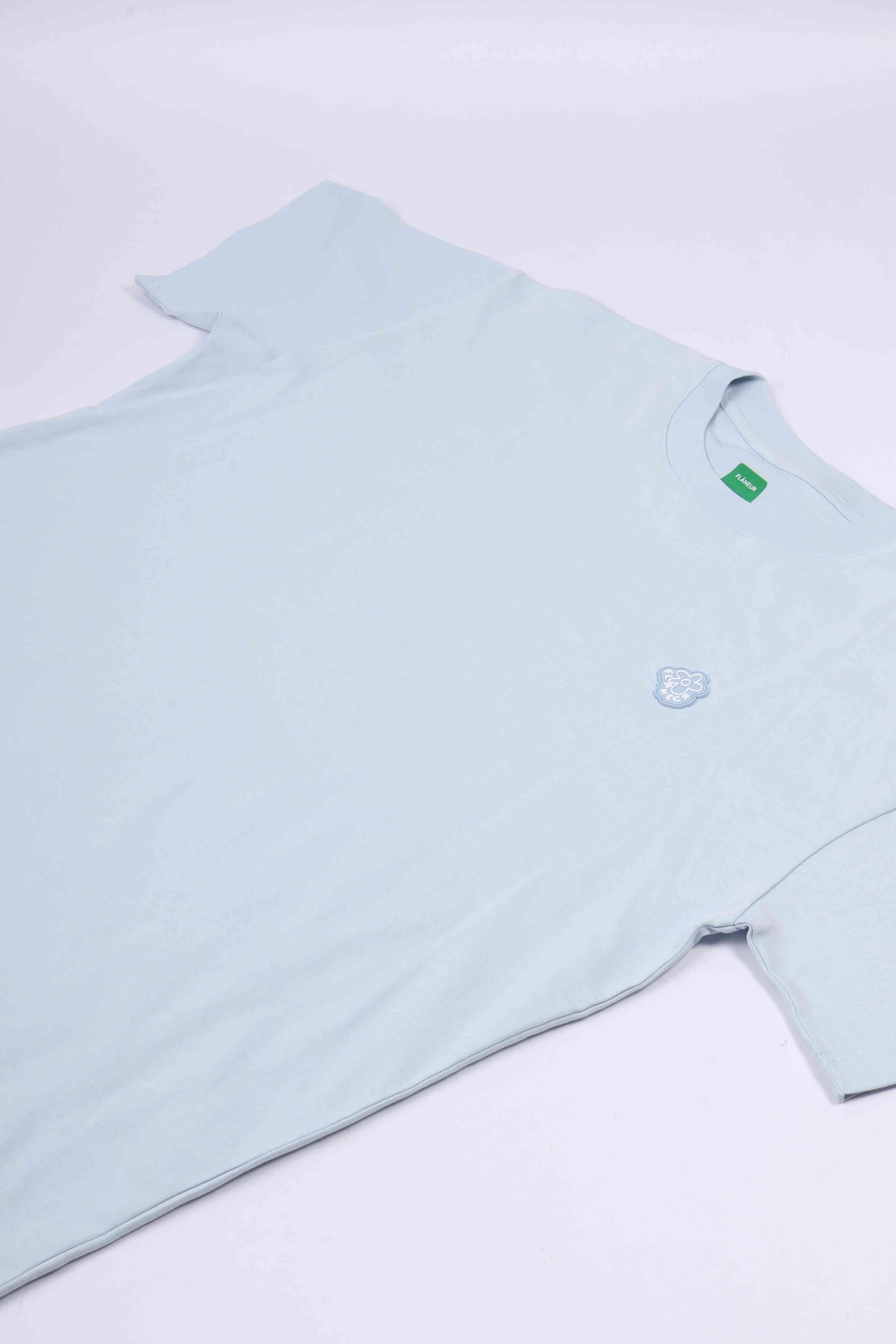 Rubber blossom t- light blue
