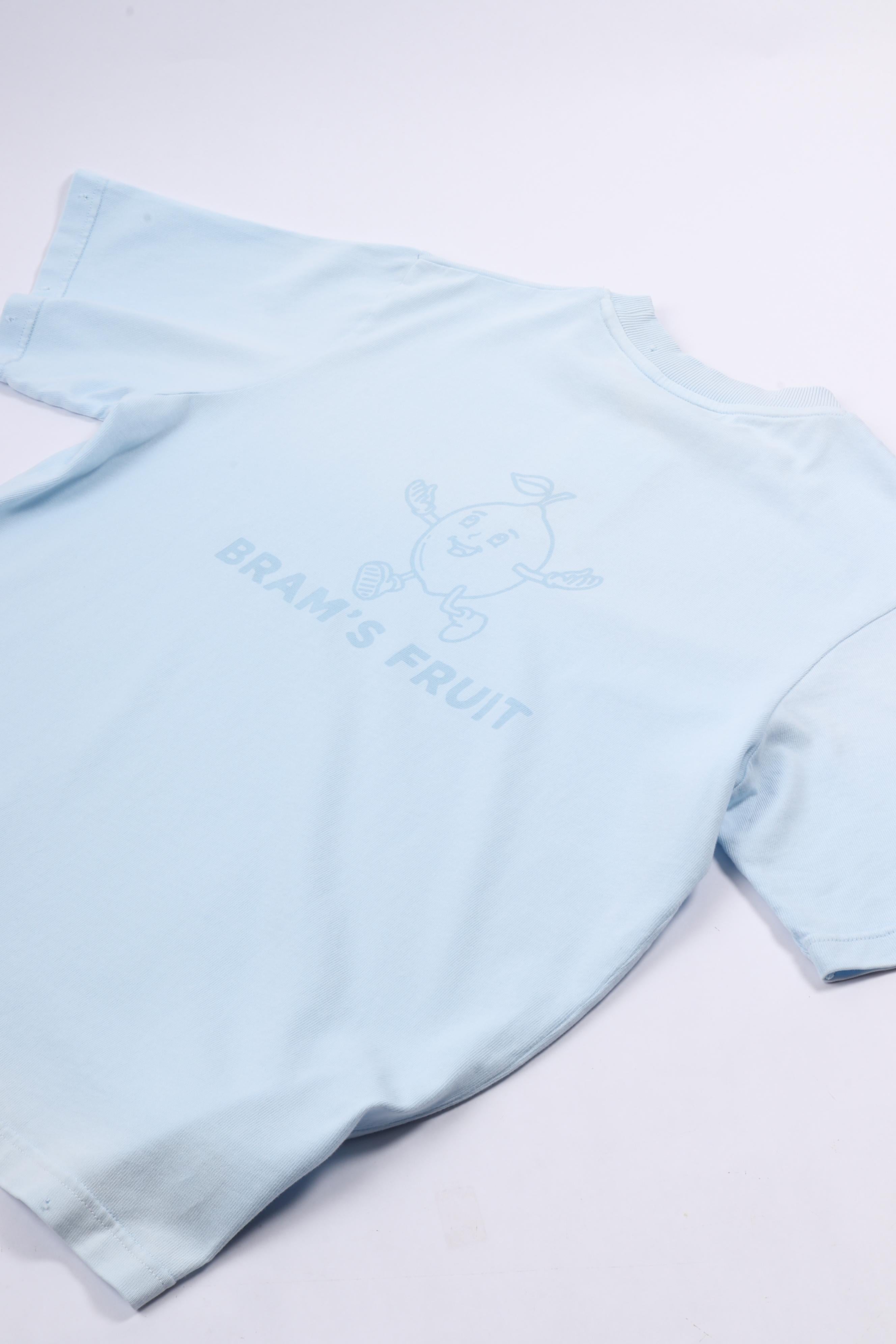 Distressed nig lemon outline t blueberry