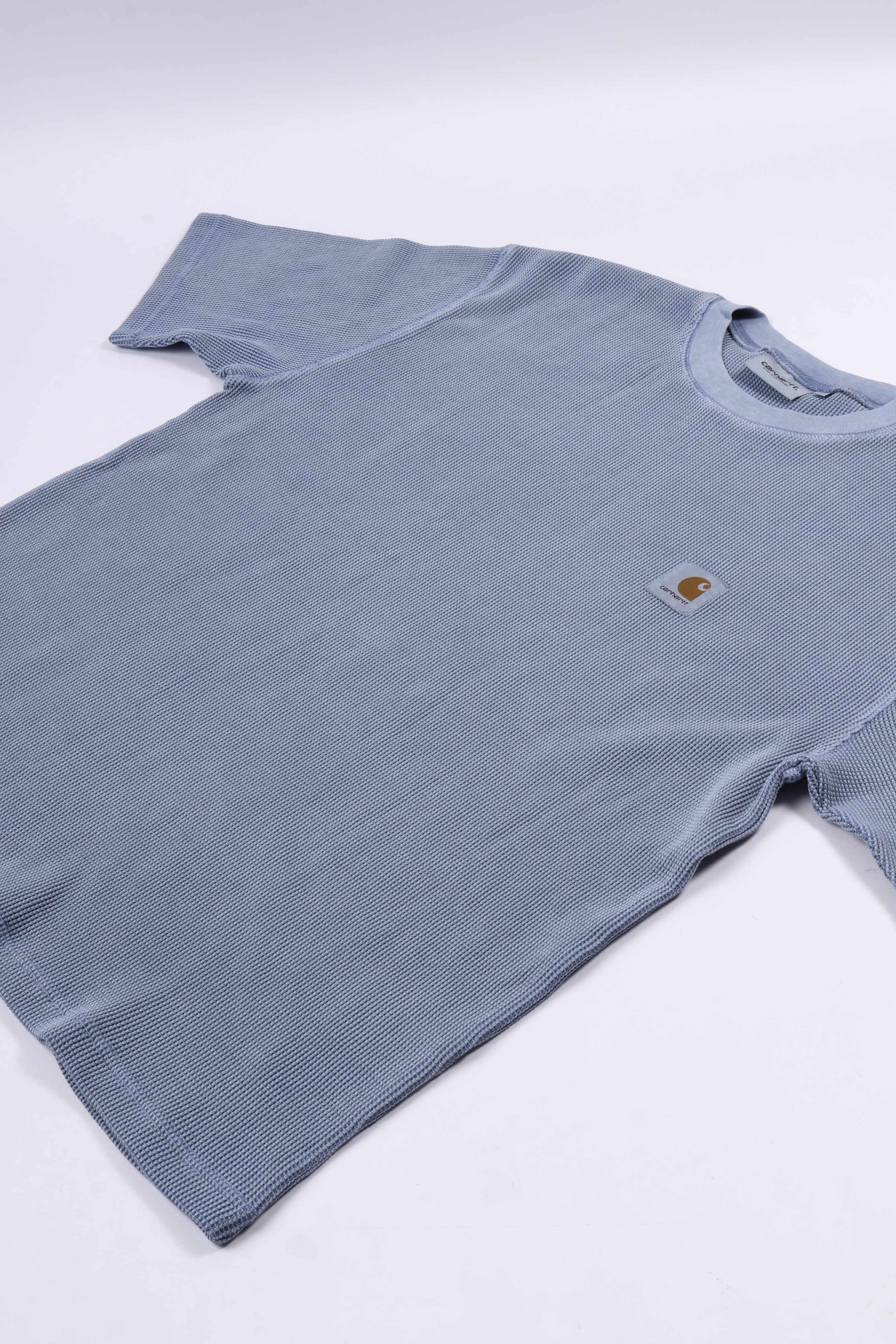S/s nelson waffle t-shirt gentle blue gd