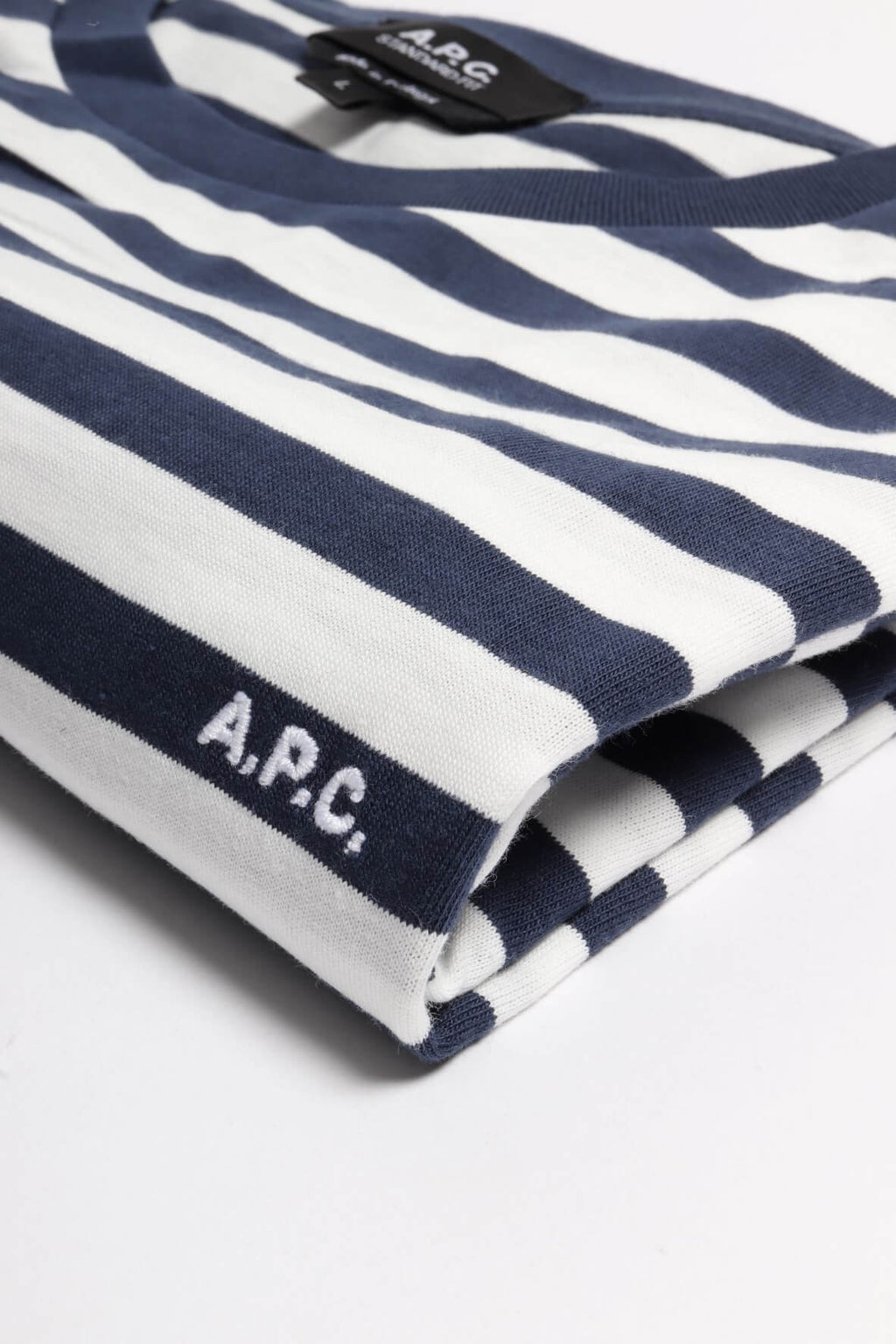 T-shirt standard brodee raye iak - dark navy