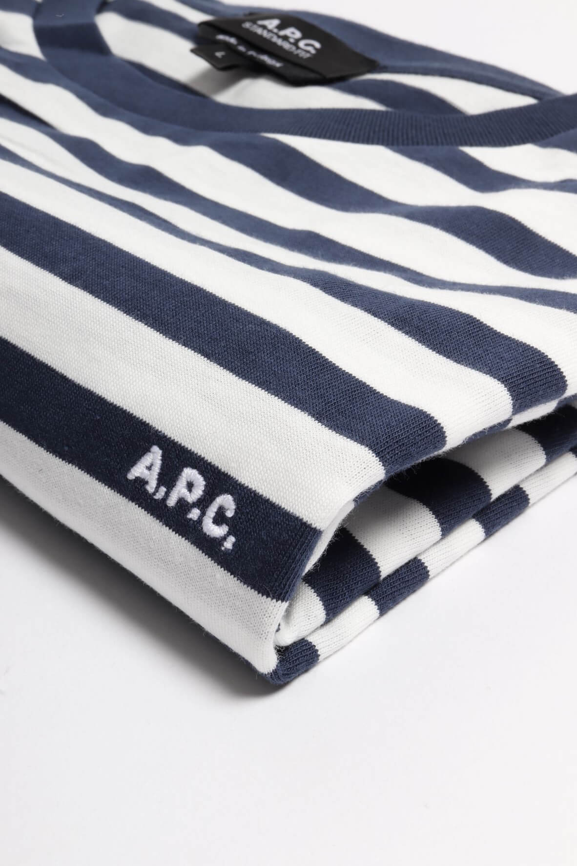 T-shirt standard brodee raye iak - dark navy