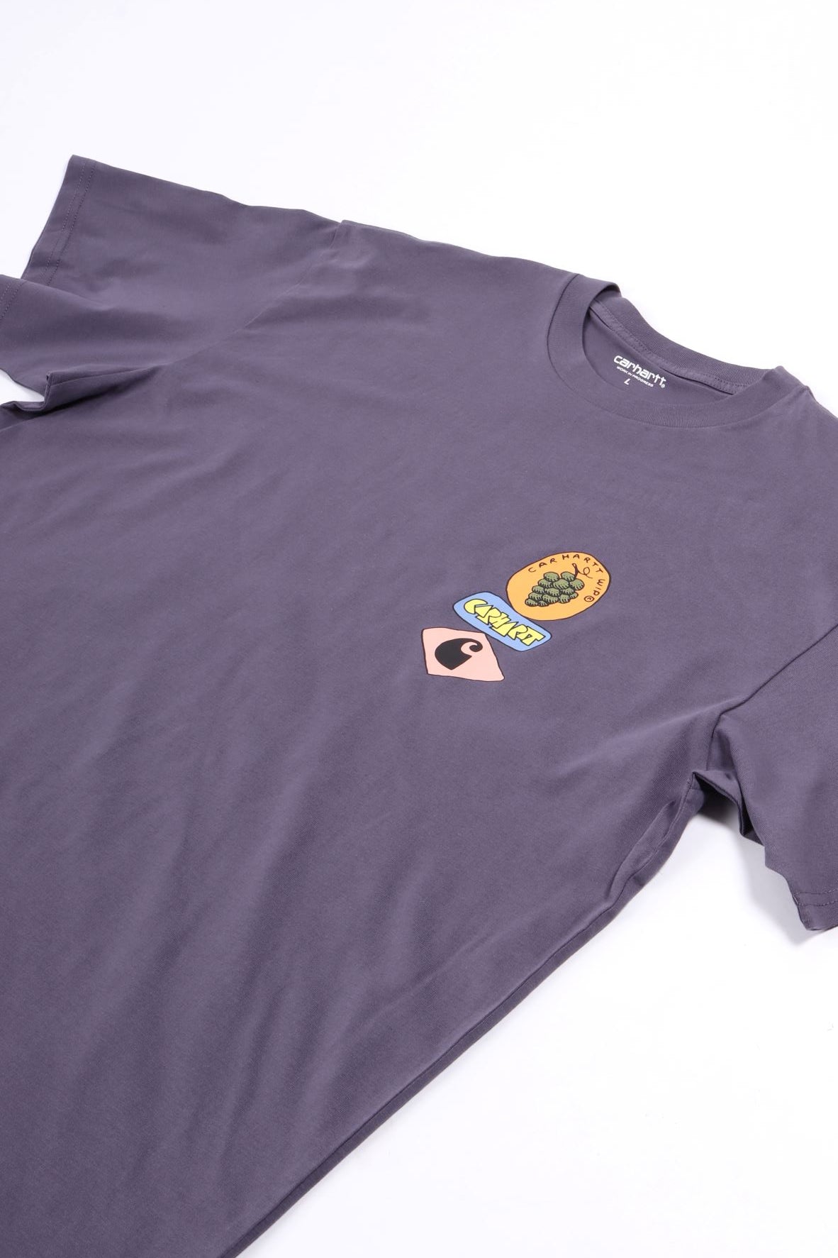 S/s stacked grapes t-shirt shady purple