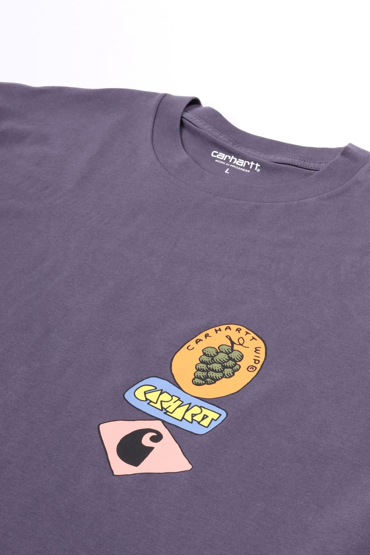 S/s stacked grapes t-shirt shady purple