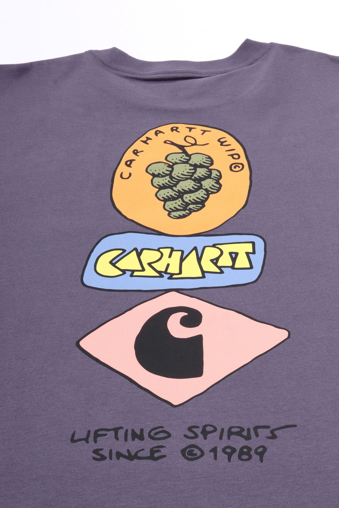 S/s stacked grapes t-shirt shady purple