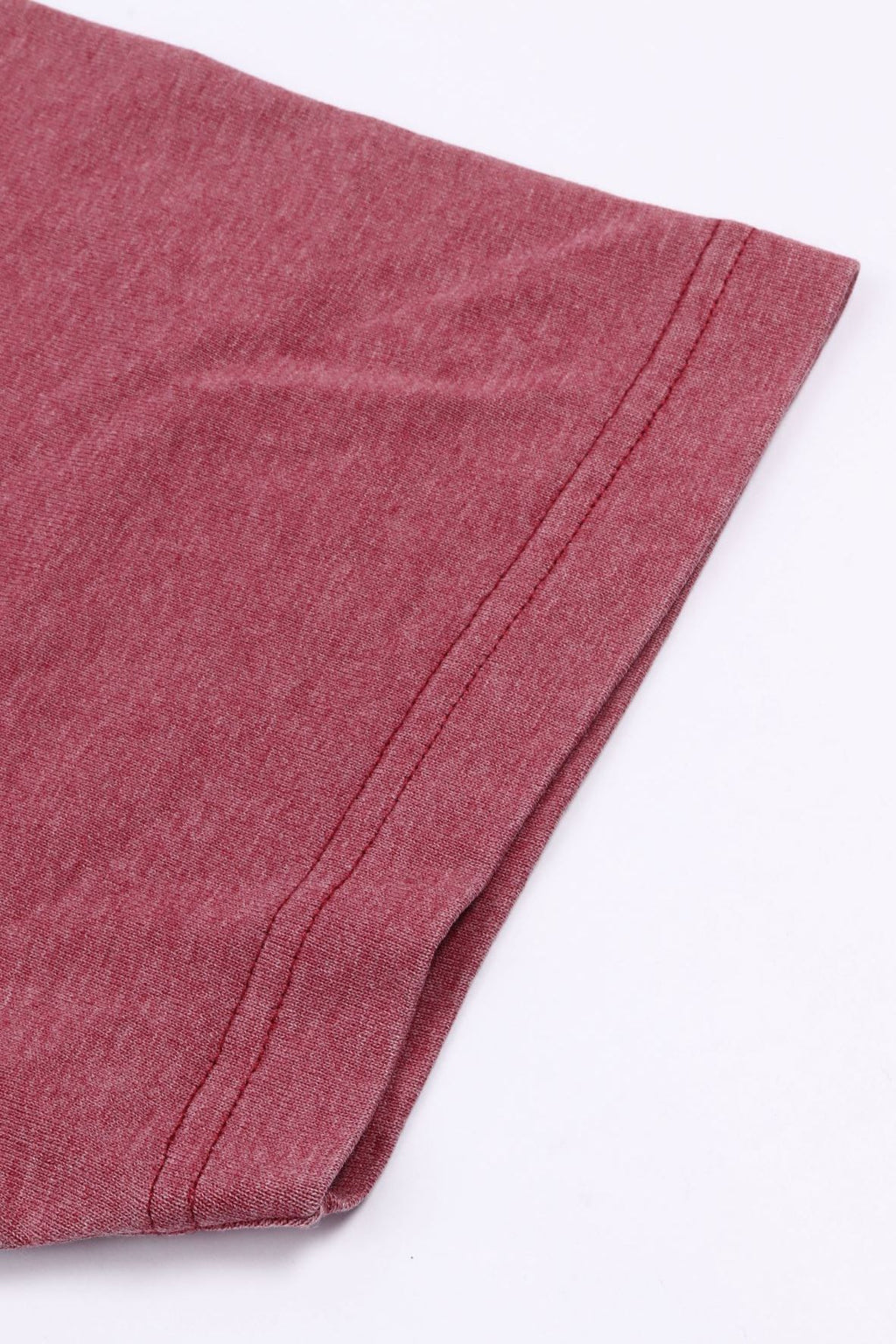 T-shirt boxy peti rouge fonce/blan
