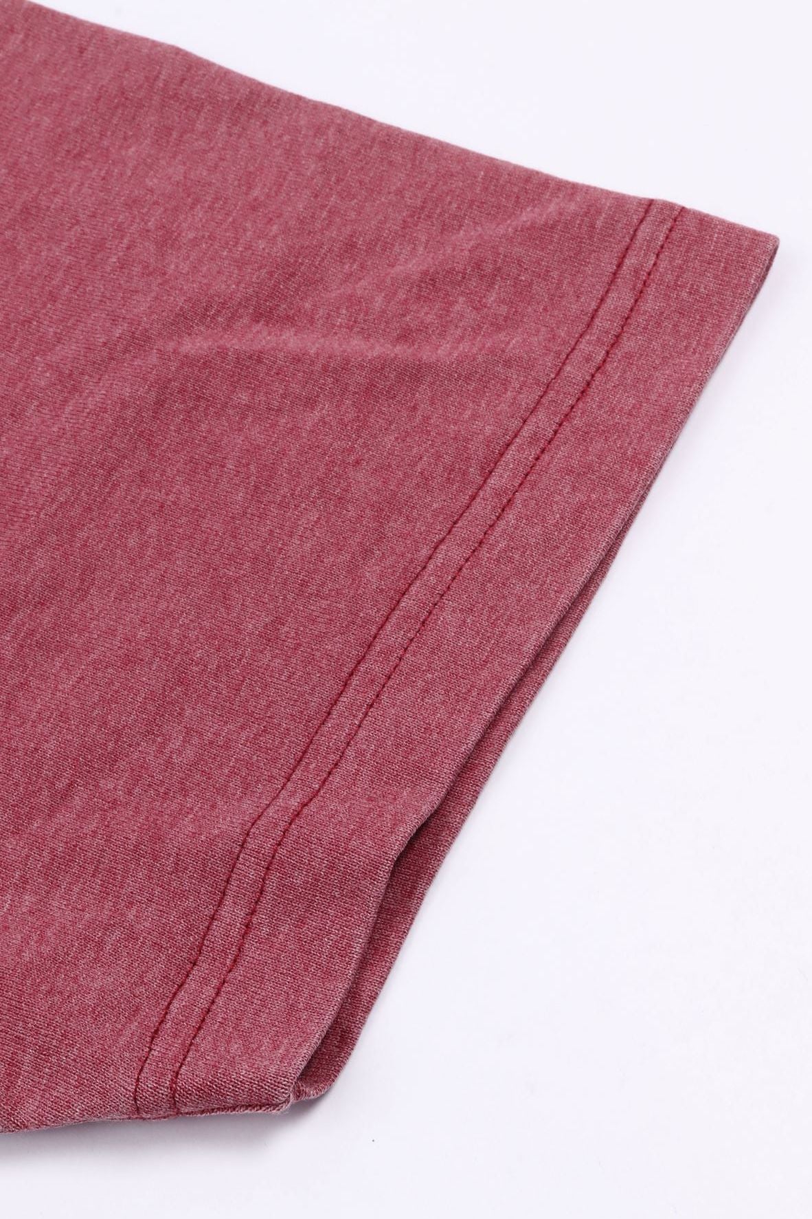 T-shirt boxy peti rouge fonce/blan