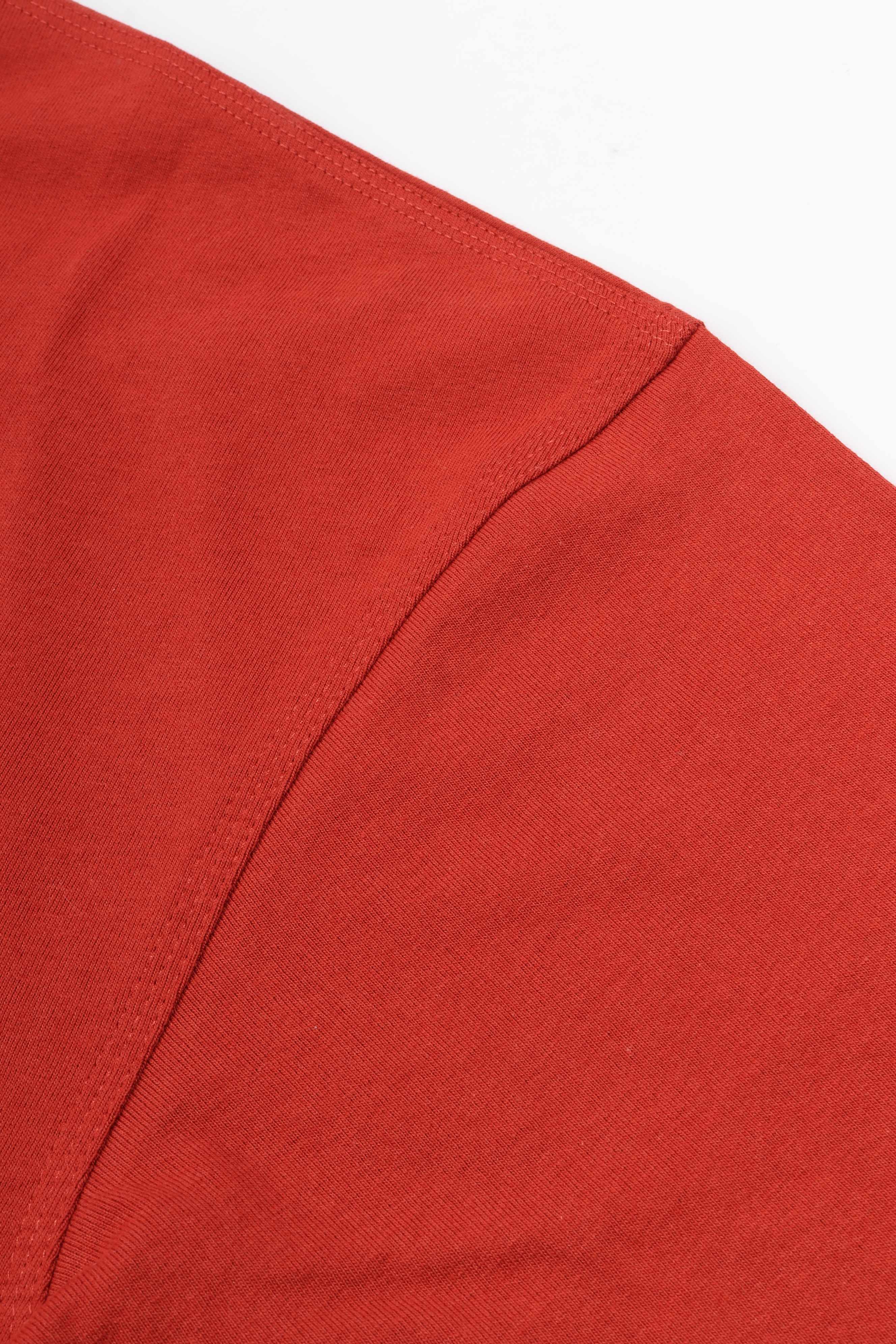 S/s american script t-shirt oxide red