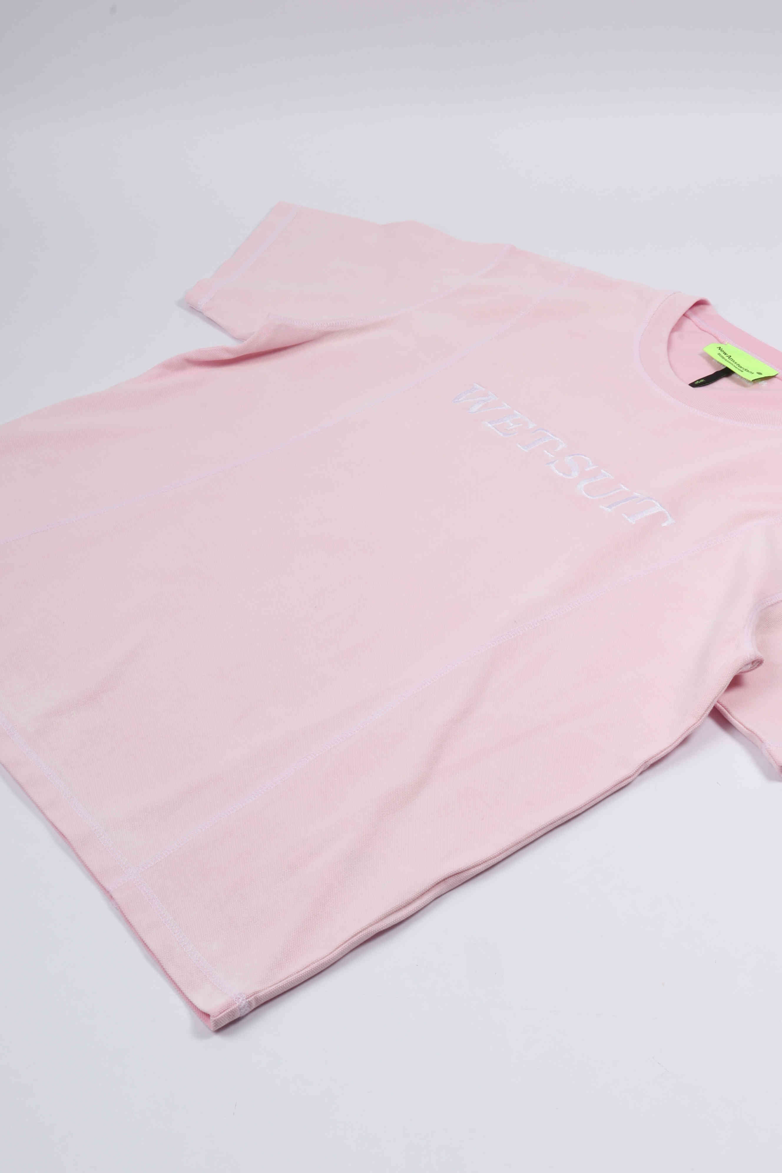 Wet-suit tee light pink