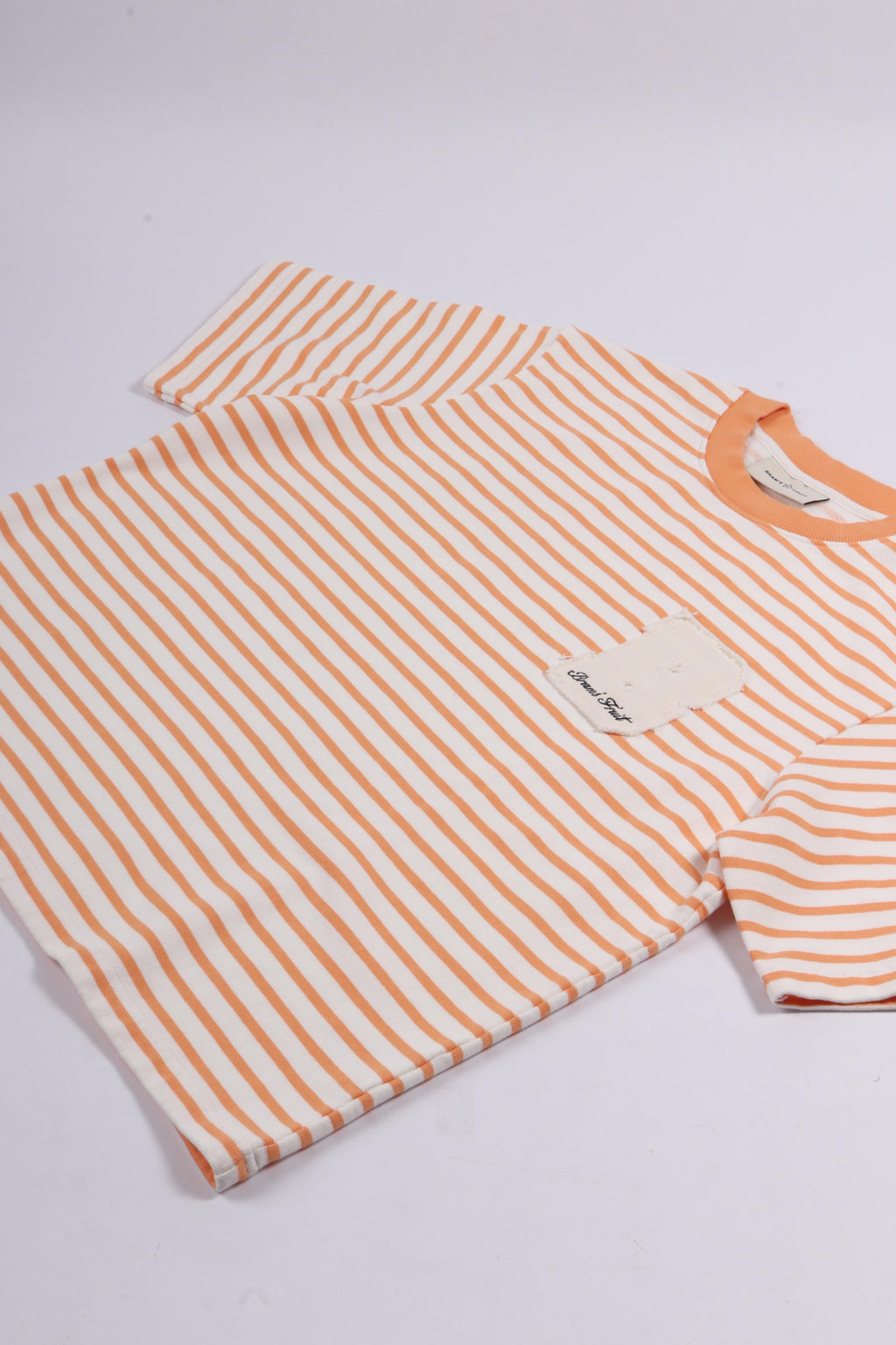 Varsity stripe s/s orange
