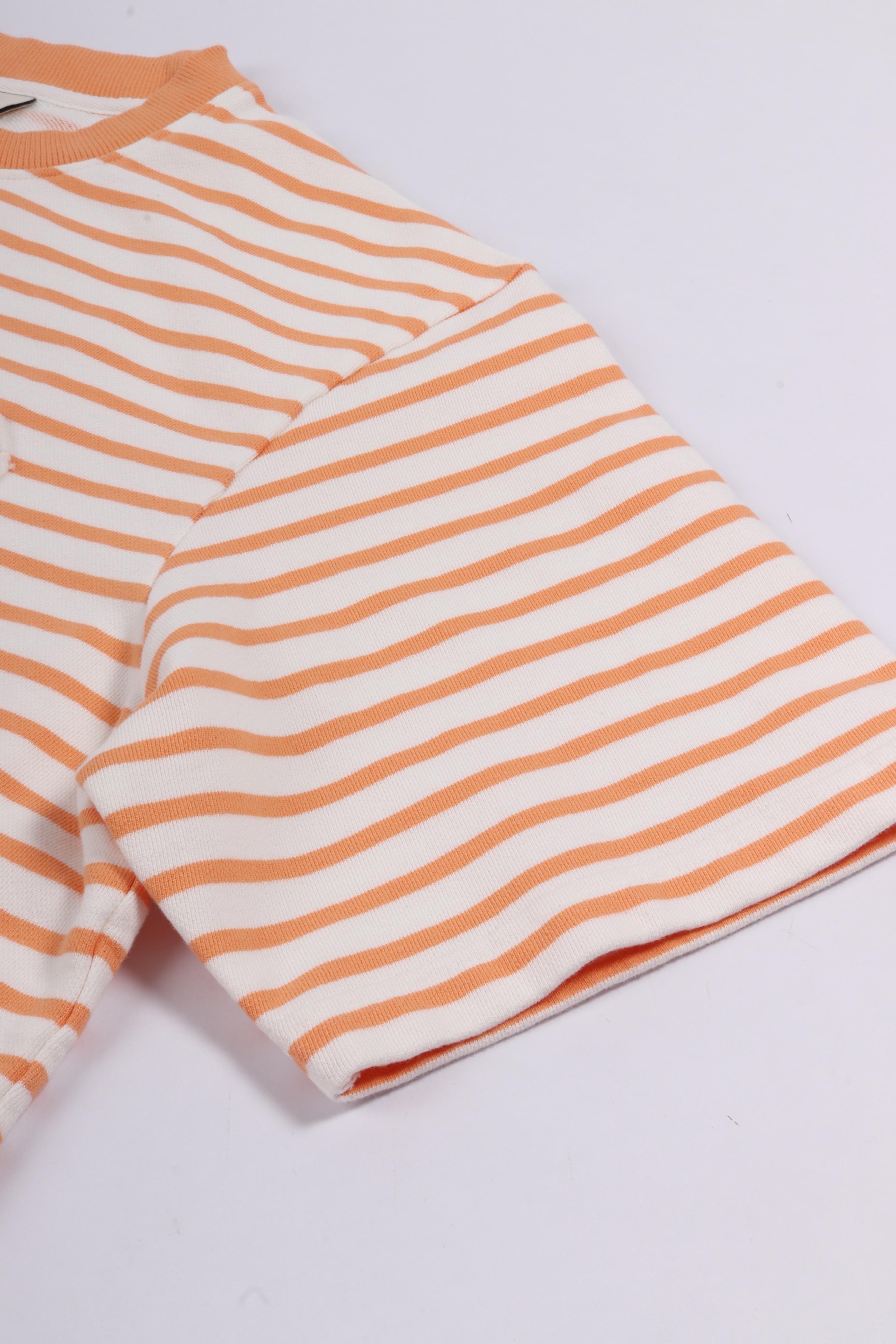 Varsity stripe s/s orange
