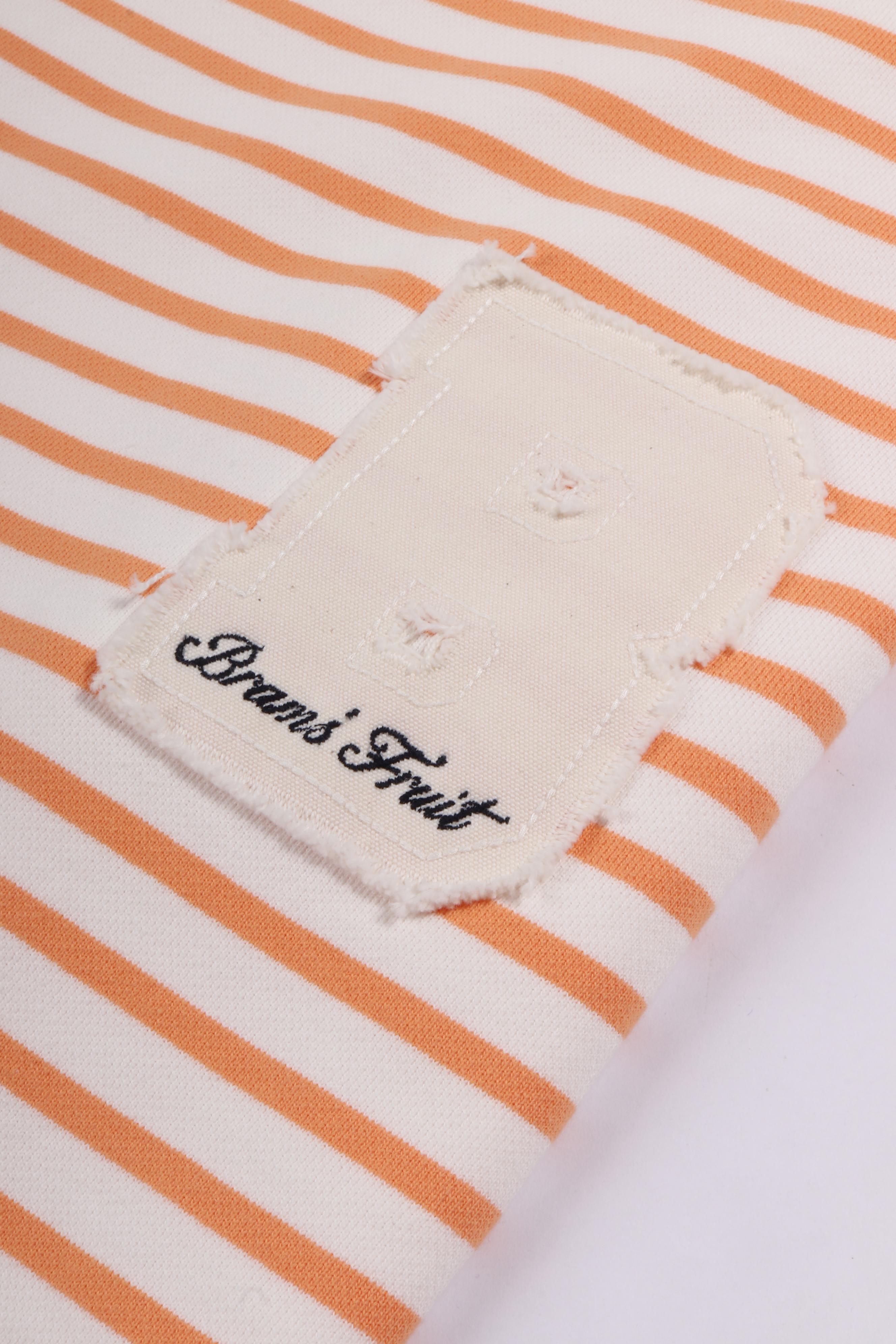 Varsity stripe s/s orange