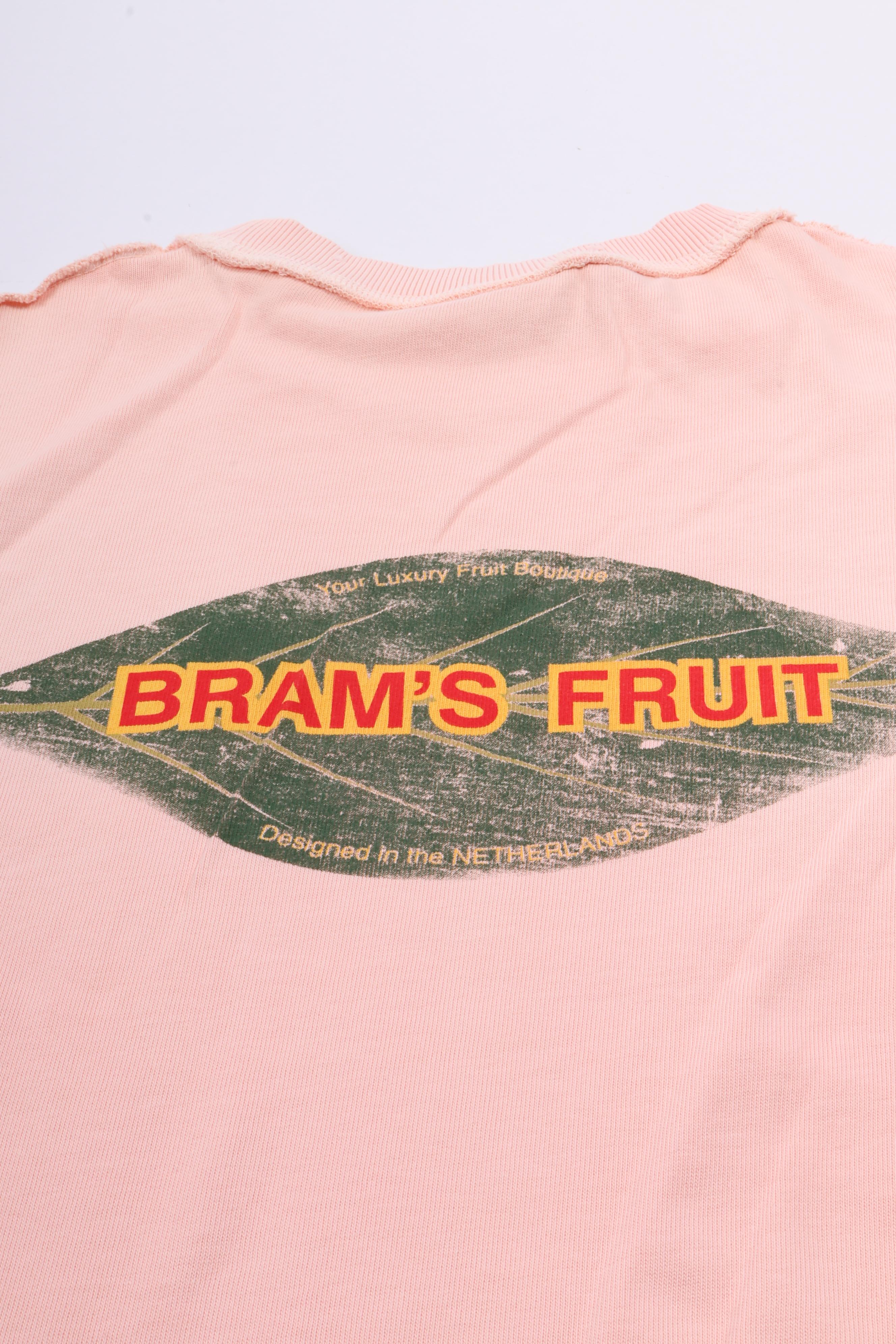 Distressed leaf t-shirt straberry milks