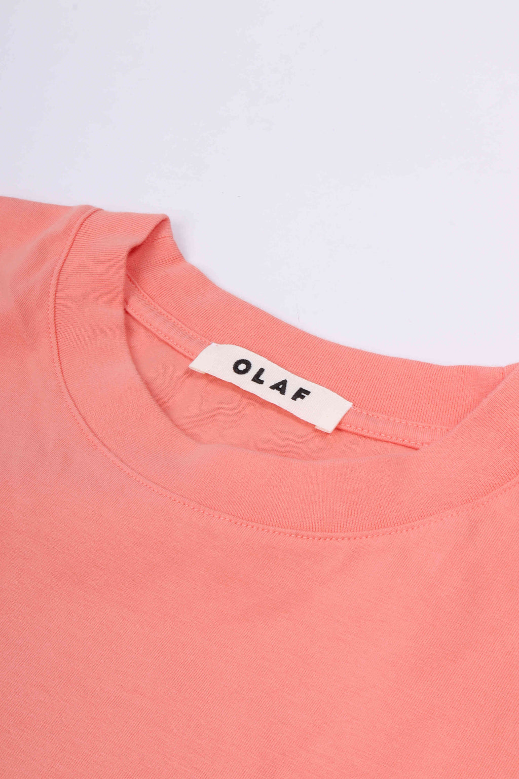 Brushstroke face tee burnt coral